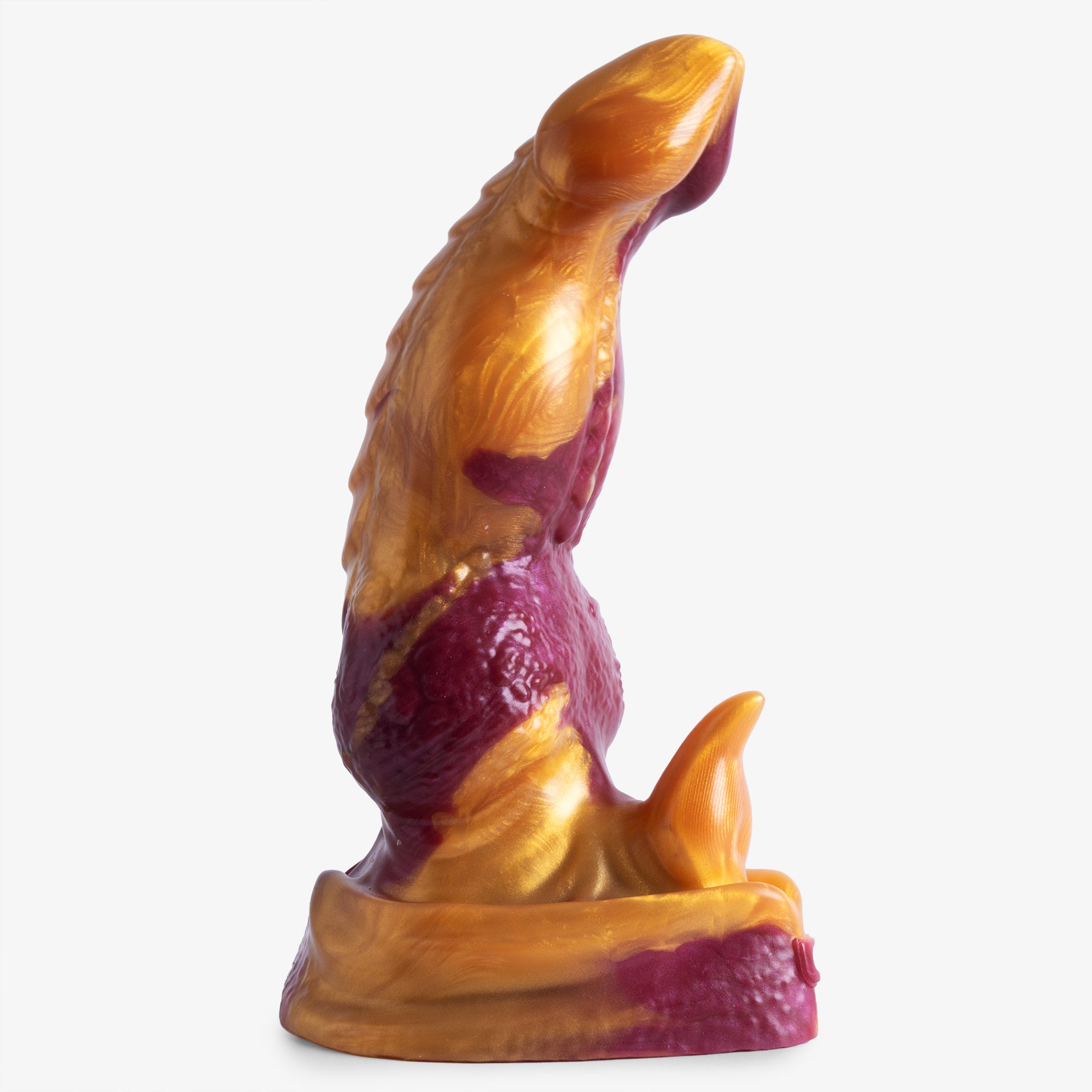 Le Dragon : Godemichet Nœud IV - Petite Taille - Fermeté Super Souple - Prêt à l'emploi