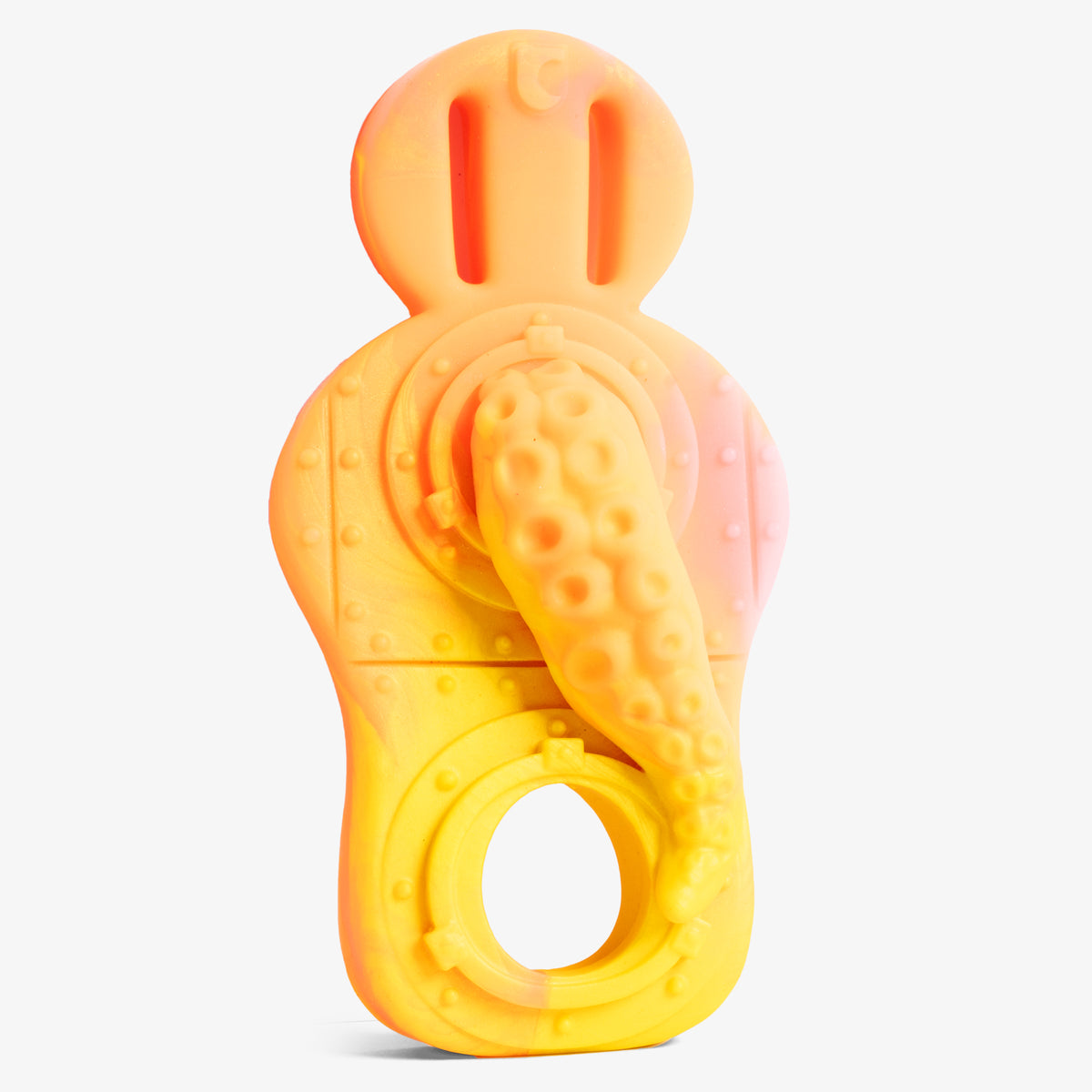 The Tentacle Grinder IV Cock Ring - Super Soft Firmness - Ready Made - Almost Perfect - Silky, front view, platinum-cure silicone cock ring