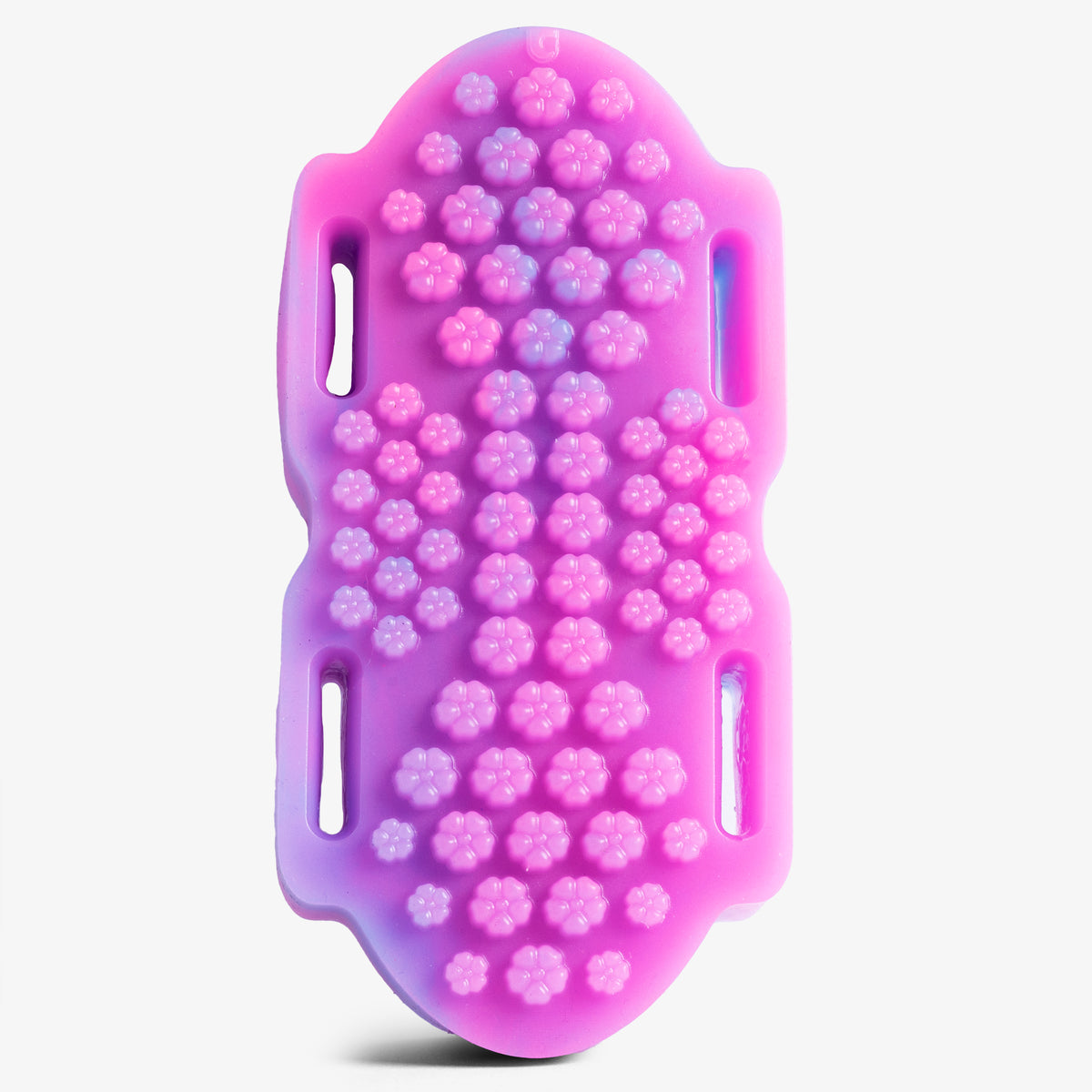 The Flower Grinding Mat - Super Soft Firmness - Ready Made - Almost Perfect - Bullet, front view, platinum-cure silicone grinder