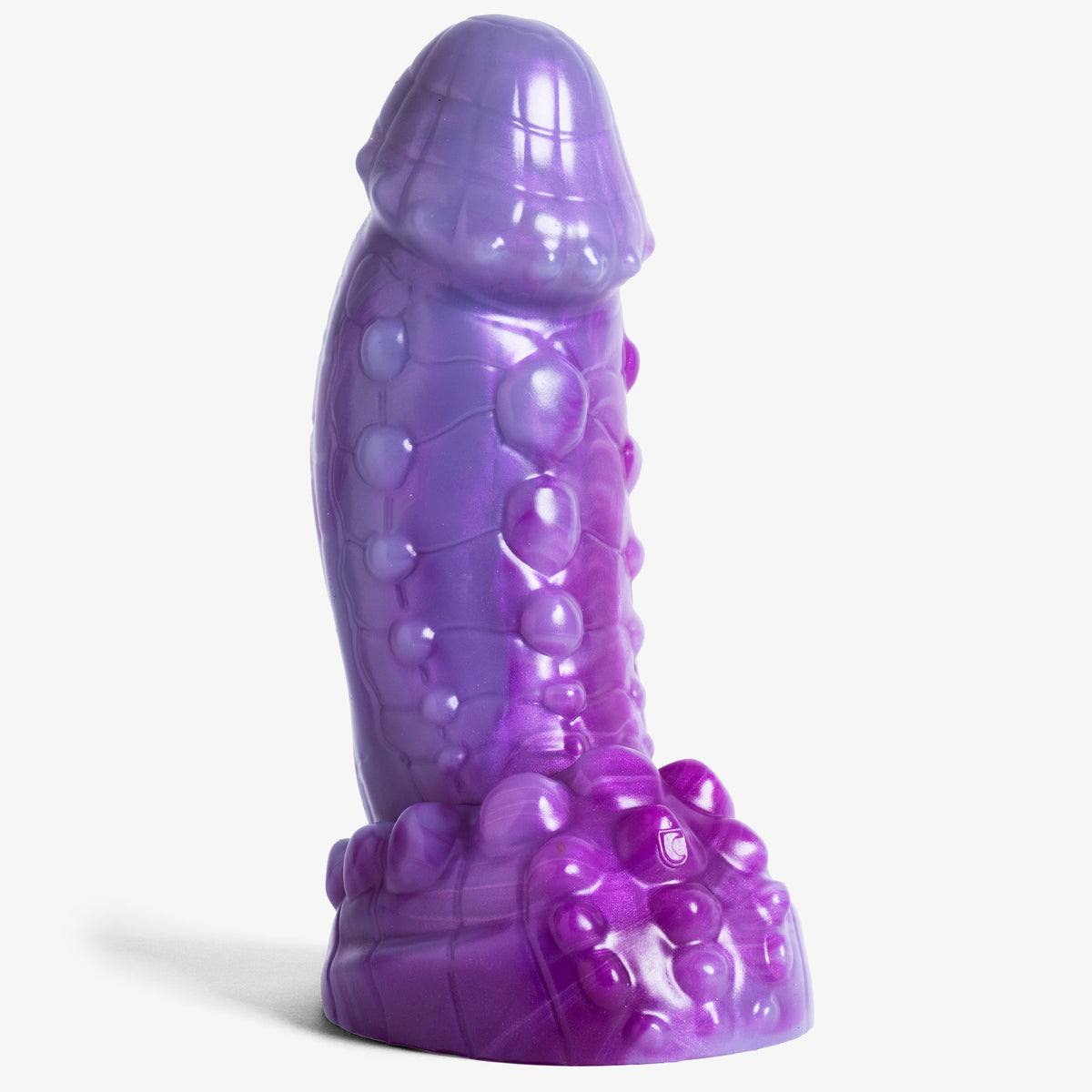 Goblin II Dildo - Medium Size - Super Soft Firmness - Ready Made, front angle view, platinum-cure silicone dildo