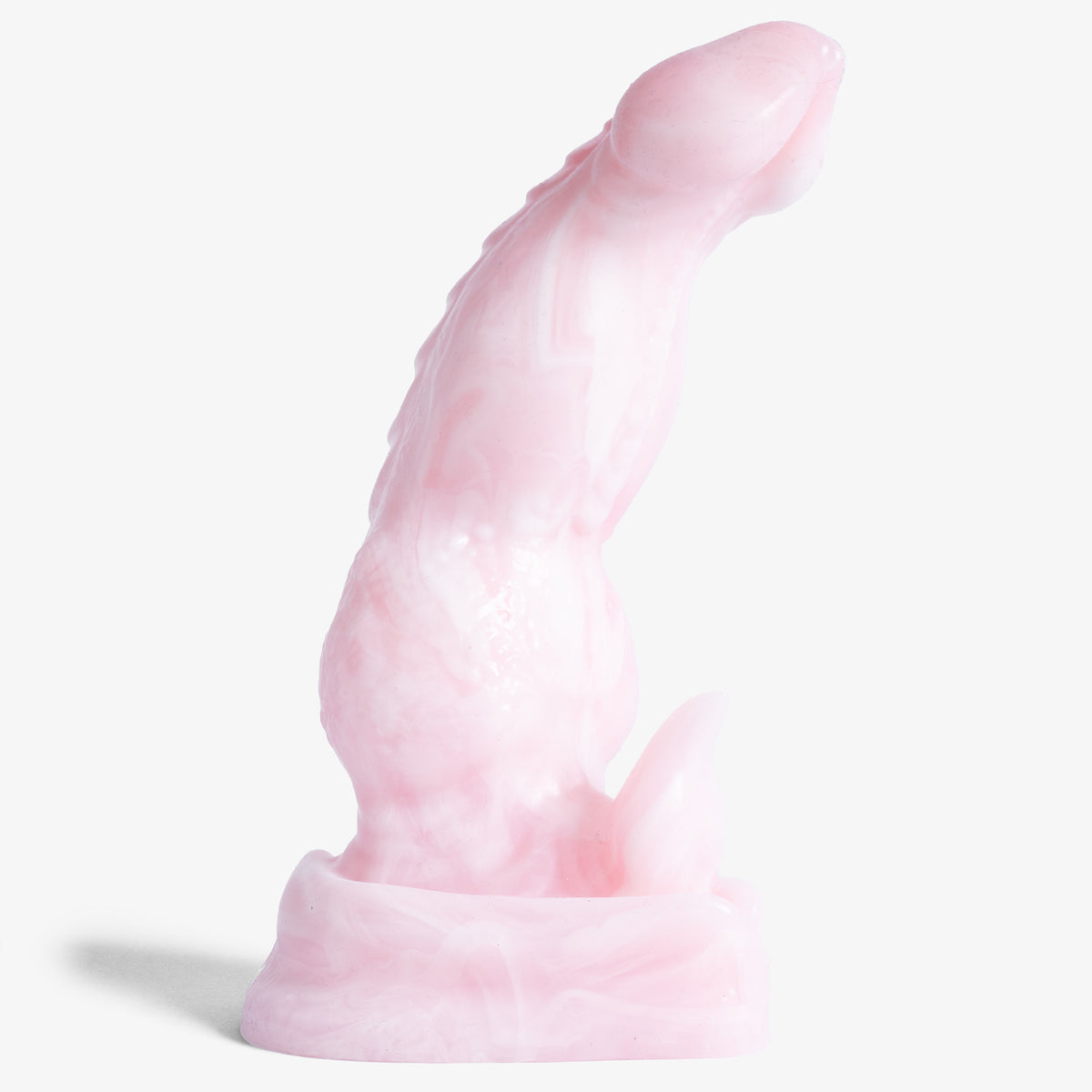 The Dragon: Knot IV Dildo - Medium Size - Super Soft Firmness - Ready Made, front angle view, platinum-cure silicone dildo
