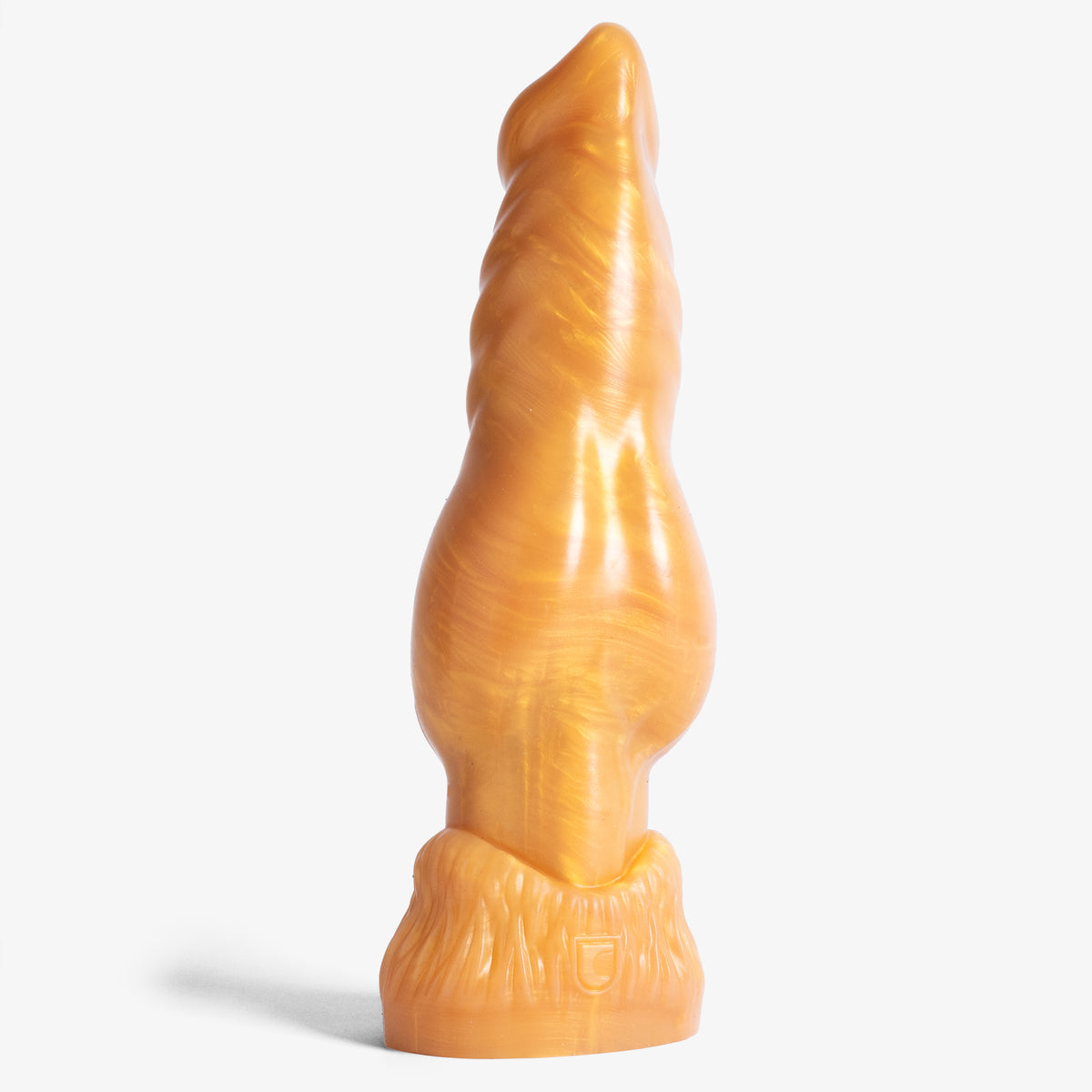 The Knot - Medium Size - Super Soft Firmness - Ready Made - Vac-U-Lock - Almost Perfect, front view, platinum-cure silicone dildo