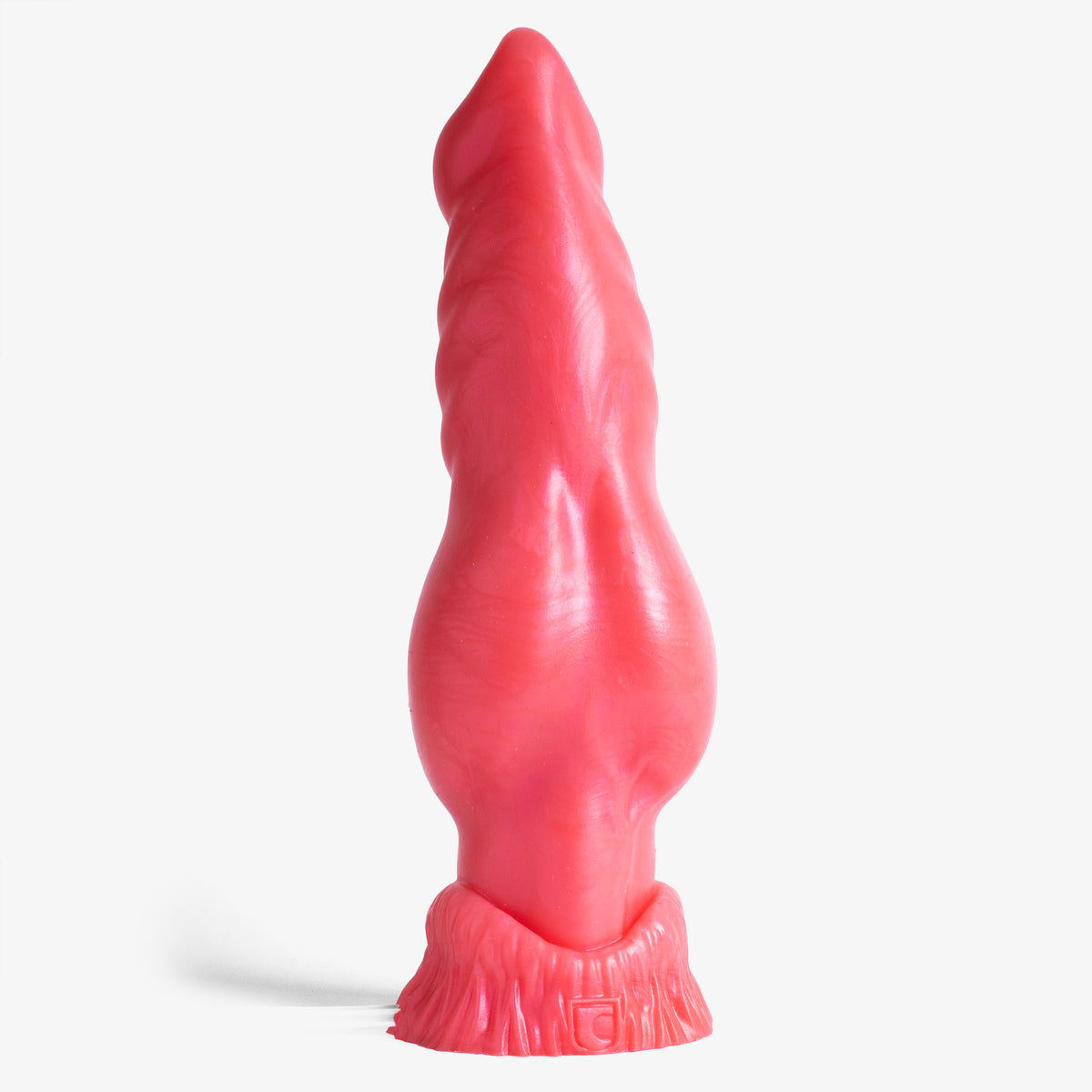 The Knot - X Large Size - Super Soft Firmness - Ready Made - Cum Tube - Almost Perfect, front view, platinum-cure silicone dildo