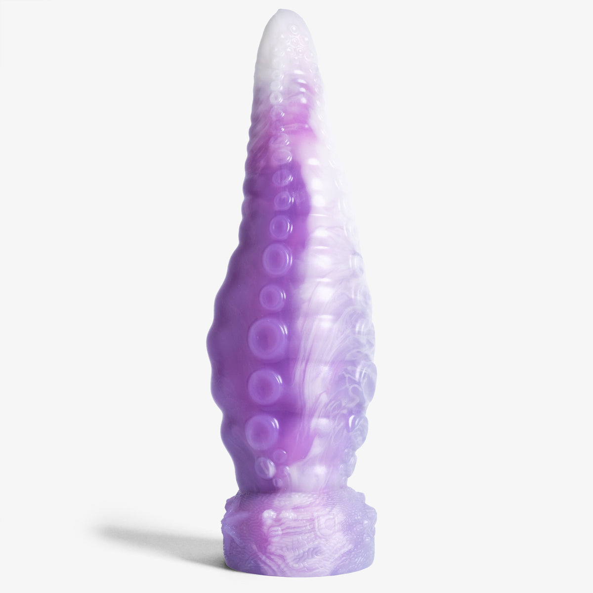 Tentacle Knot - Medium Size - Super Soft Firmness - Ready Made, front view, platinum-cure silicone dildo