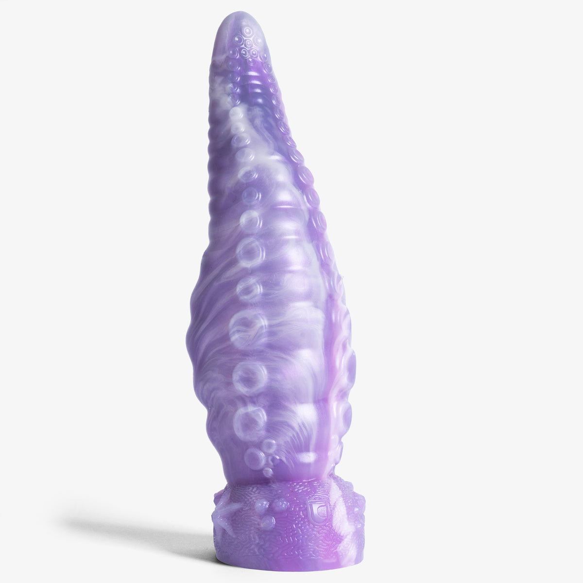 Tentacle Knot - Medium Size - Super Soft Firmness - Ready Made, front view, platinum-cure silicone dildo