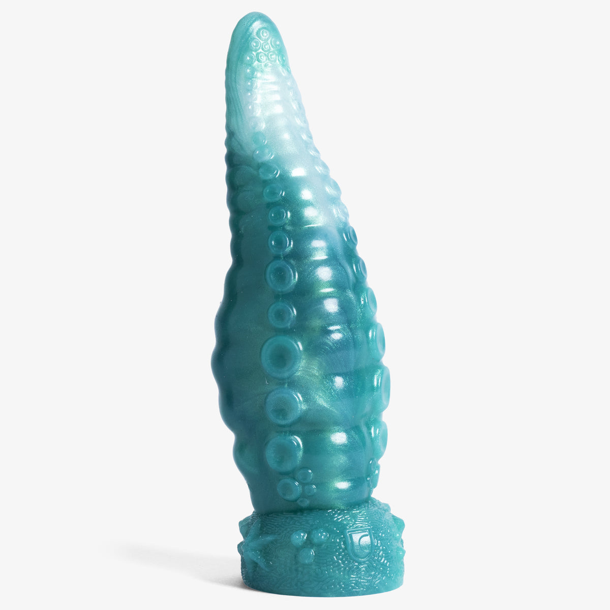 Tentacle Knot - Small Size - Super Soft Firmness - Ready Made - Almost Perfect, front view, platinum-cure silicone dildo