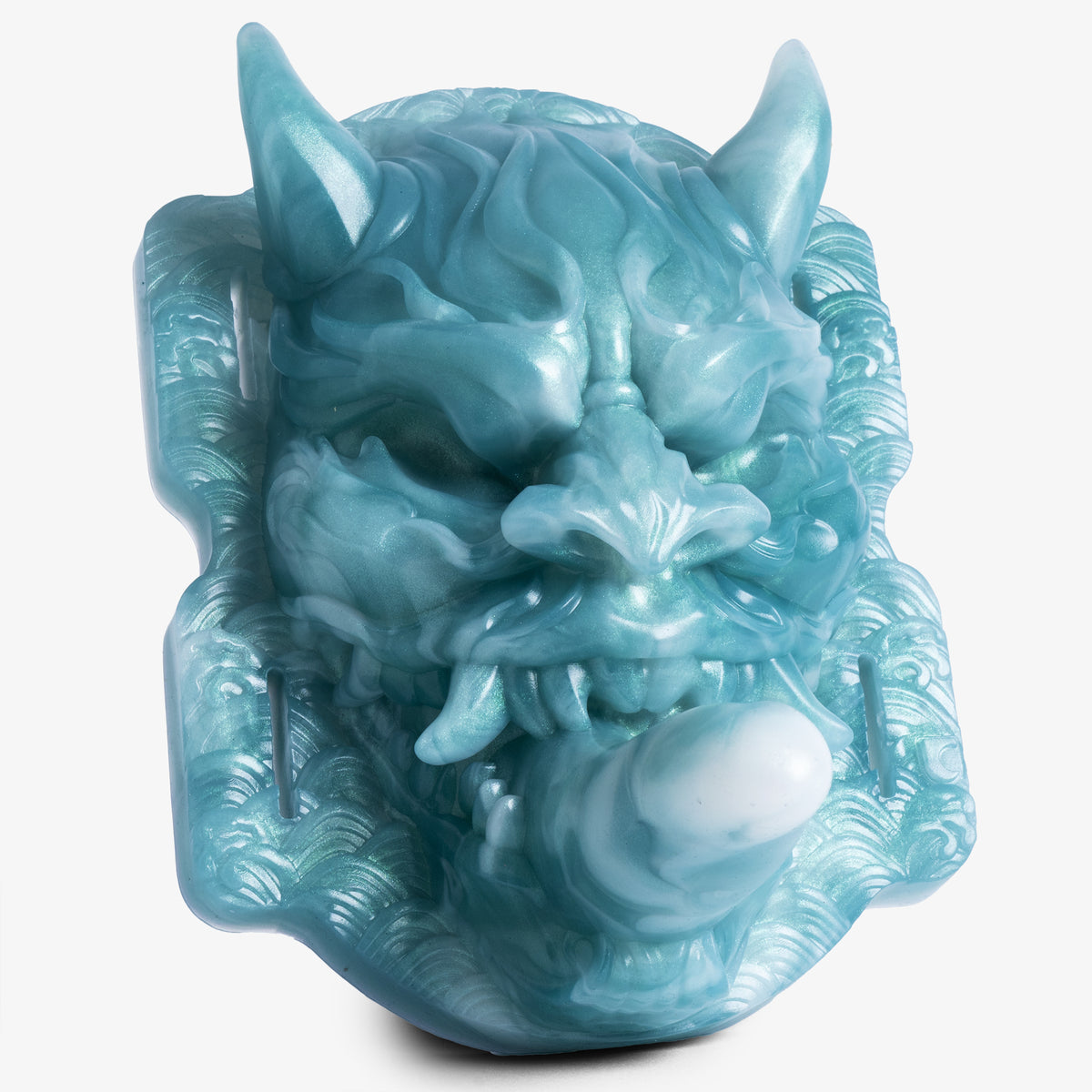 The Dragon Oni Grinder - Medium Firmness - Ready Made, front view, platinum-cure silicone grinder