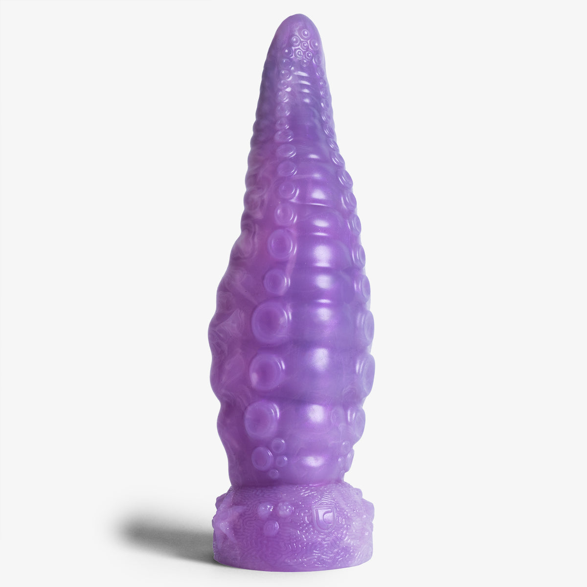 Tentacle Knot - Medium Size - Super Soft Firmness - Ready Made, front view, platinum-cure silicone dildo