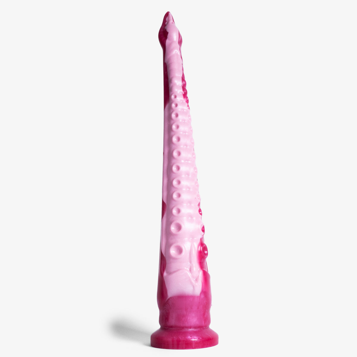 Sinnovator Dagon Depth Trainer Tentacle Dildo - Medium Size - Medium Firmness - Ready Made - Cum Tube, front view, platinum-cure silicone dildo