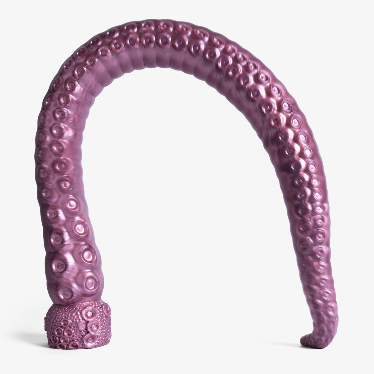 The Tentacle Depth Trainer III - Large Size - Super Soft Firmness - Ready Made - Almost Perfect, front view, platinum-cure silicone dildo