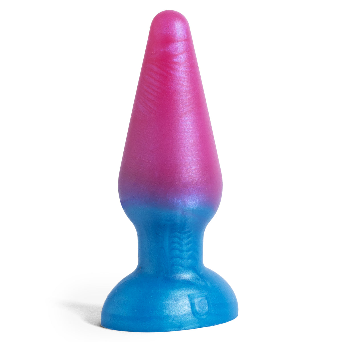 The Plug - Small Size - Super Soft Firmness - Ready Made, front view, platinum-cure silicone butt plug