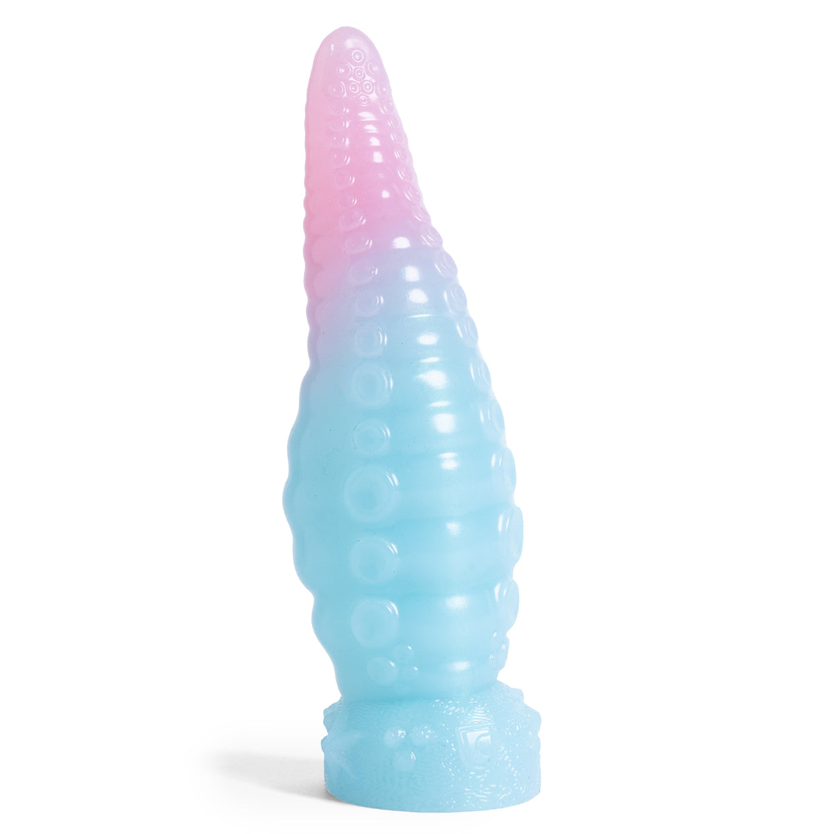 Tentacle Knot - Small Size - Super Soft Firmness - Ready Made - Almost Perfect, front view, platinum-cure silicone dildo