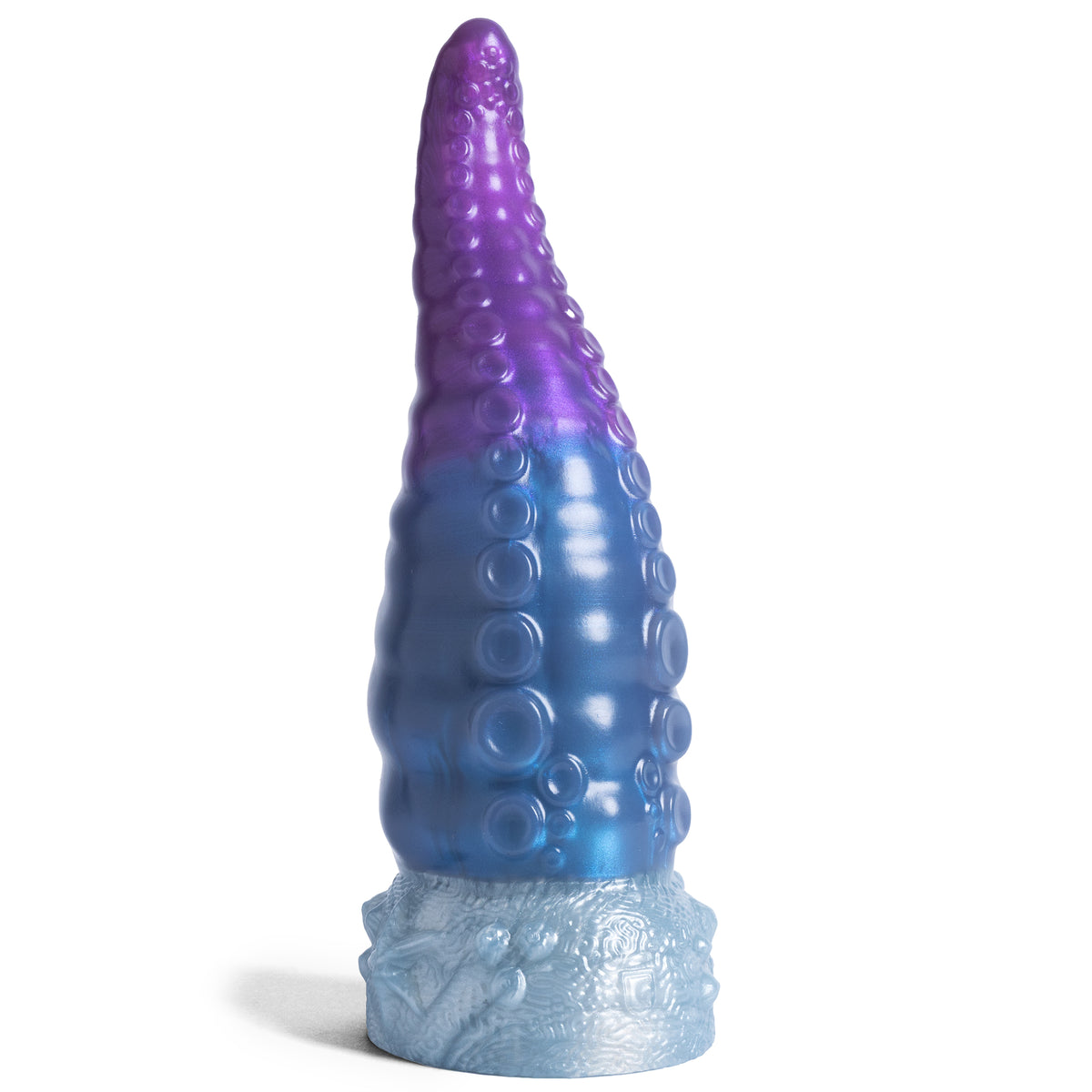 The Tentacle - Small Size - Super Soft Firmness - Ready Made, front view, platinum-cure silicone dildo