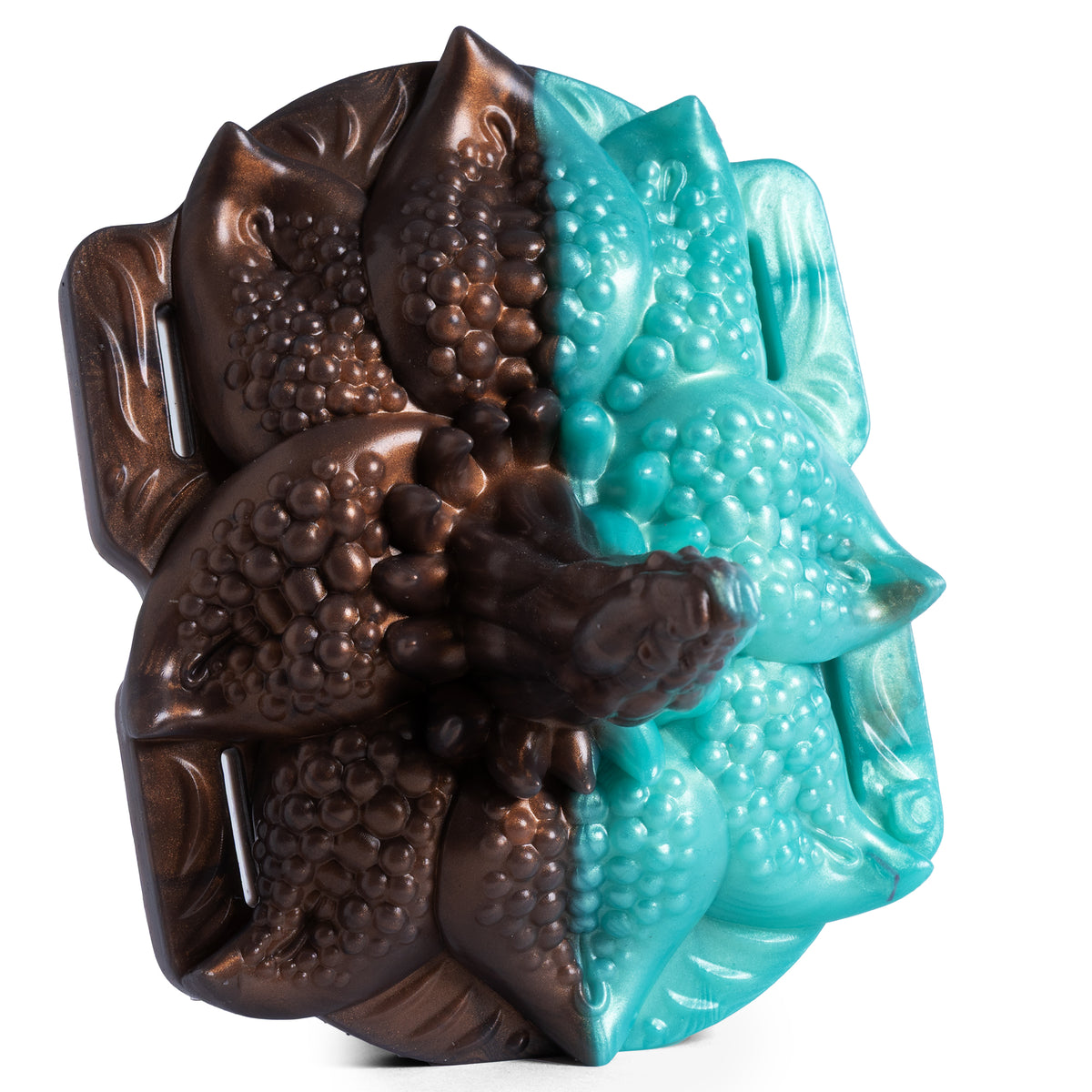 The Petal Grinder - Super Soft Firmness - Ready Made - Bullet - Almost Perfect, angled view, platinum-cure silicone grinder