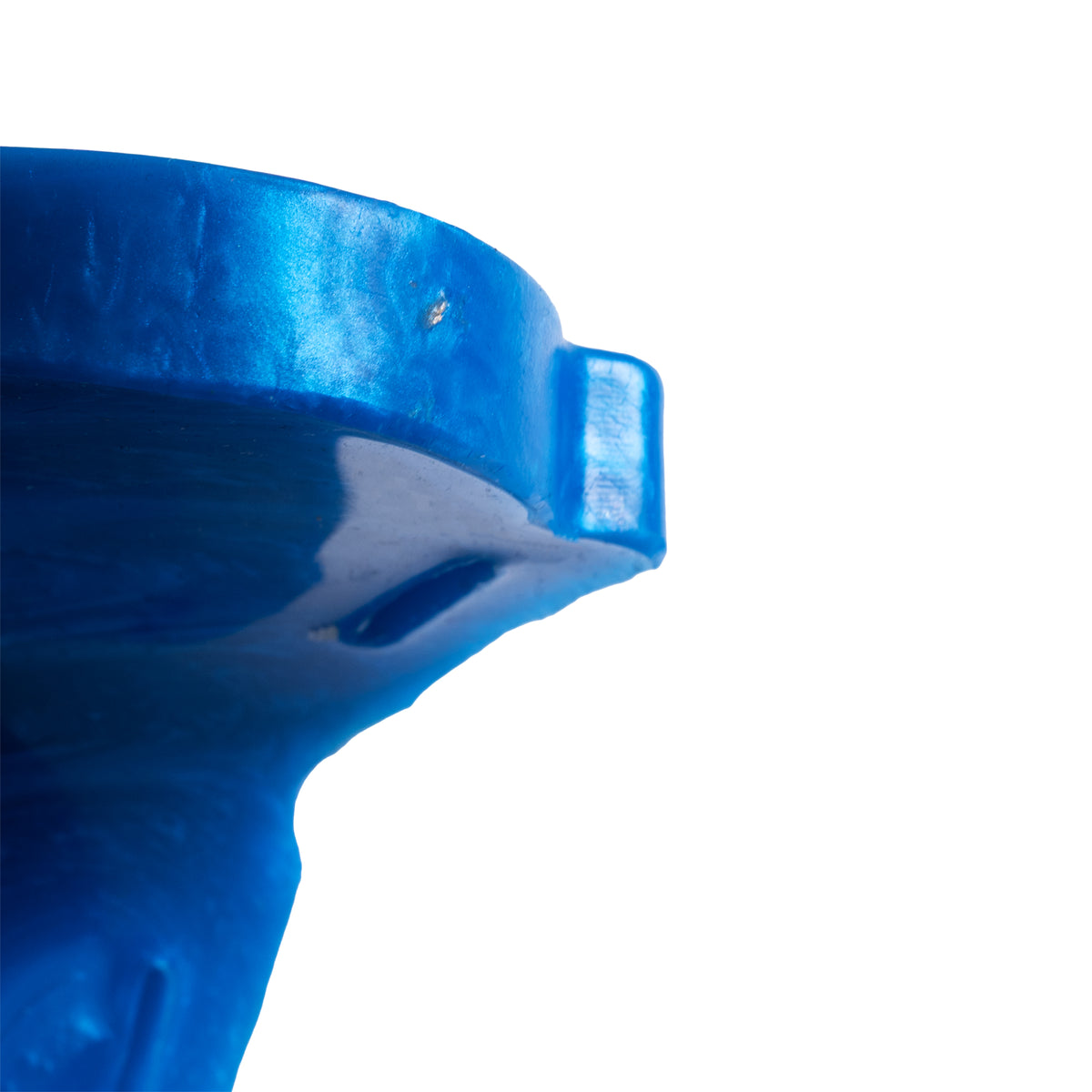 The Bubble Grinder - Super Soft Firmness - Ready Made - Almost Perfect, close-up of the tip, platinum-cure silicone grinder