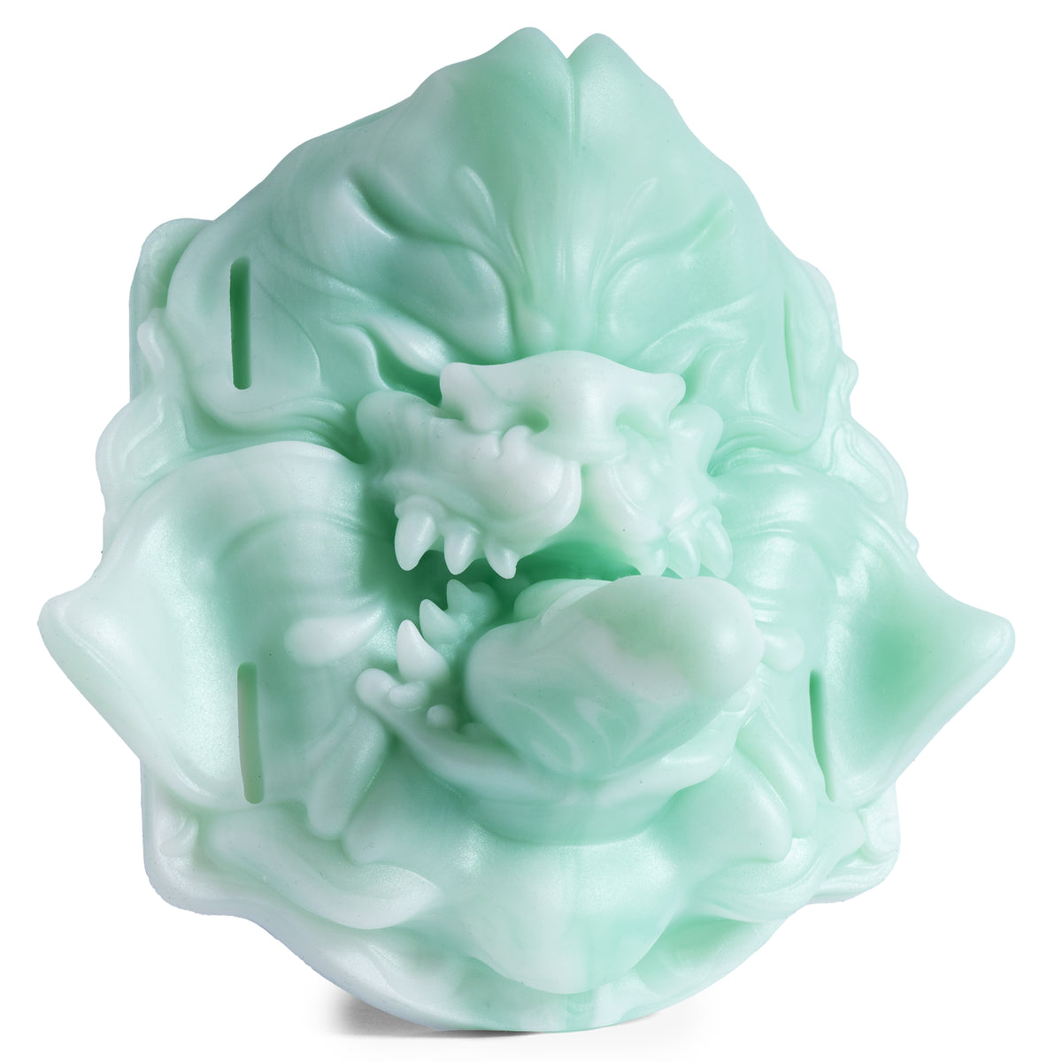 The Snap Dragon Grinder - Medium Firmness - Ready Made, front view, platinum-cure silicone grinder