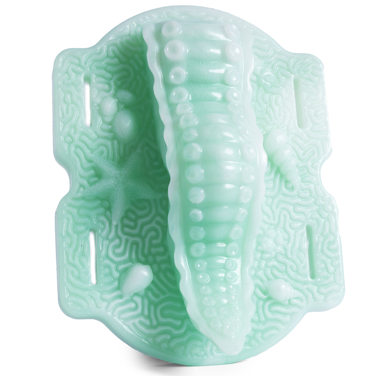 The Tentacle Grinder II - Medium Firmness - Ready Made - Bullet, front view, platinum-cure silicone grinder