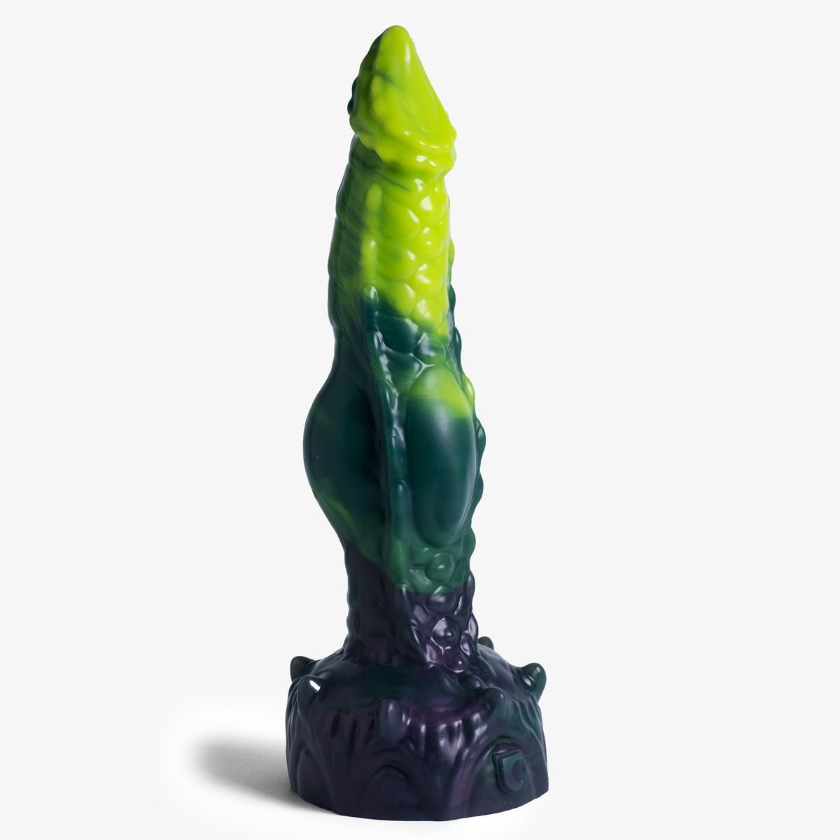 The Dragon: Knot II Dildo - X Large Size - Medium Firmness - Ready Made, front view, platinum-cure silicone dildo