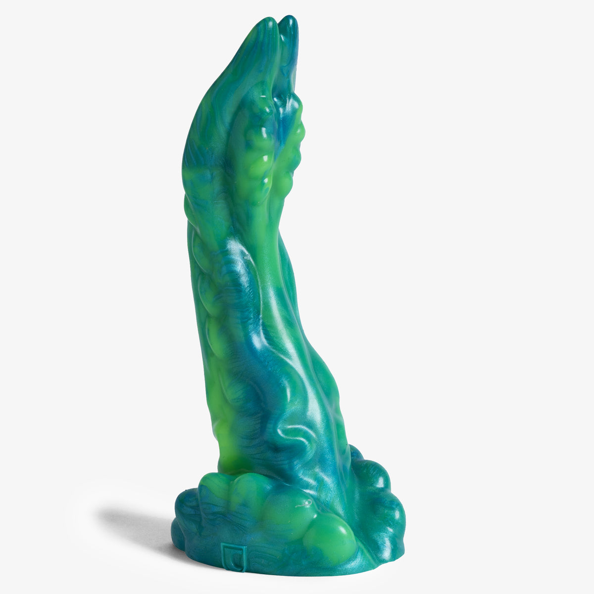 The Void Dildo - Medium Size - Super Soft Firmness - Ready Made - Almost Perfect, side angle view, platinum-cure silicone dildo