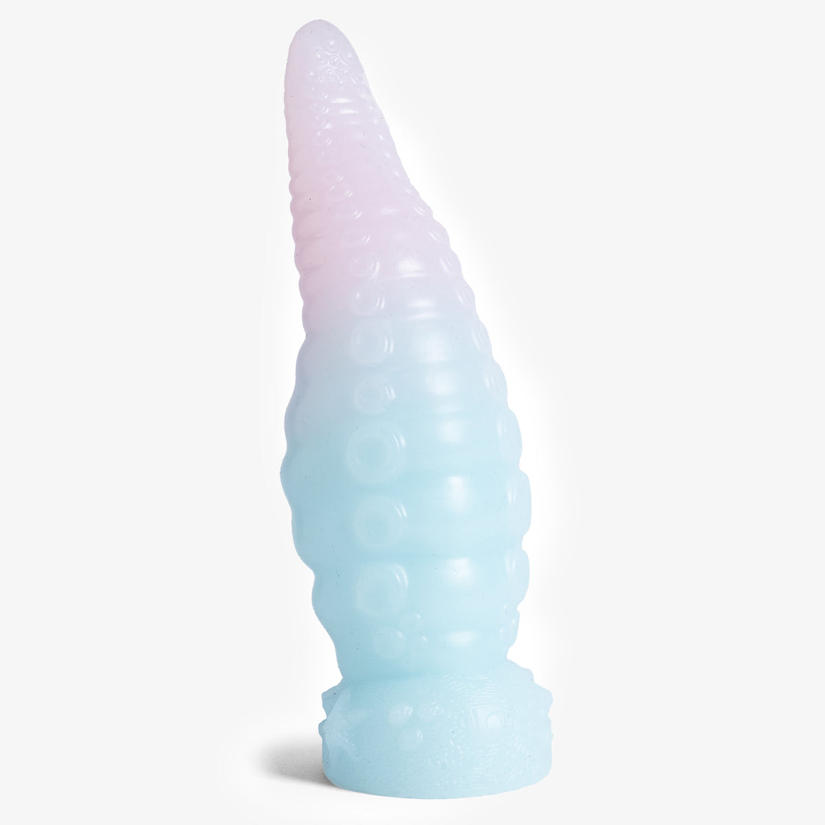 The Tentacle: Knot Dildo - Small Size - Squishy Soft Firmness - Ready Made, front view, platinum-cure silicone dildo