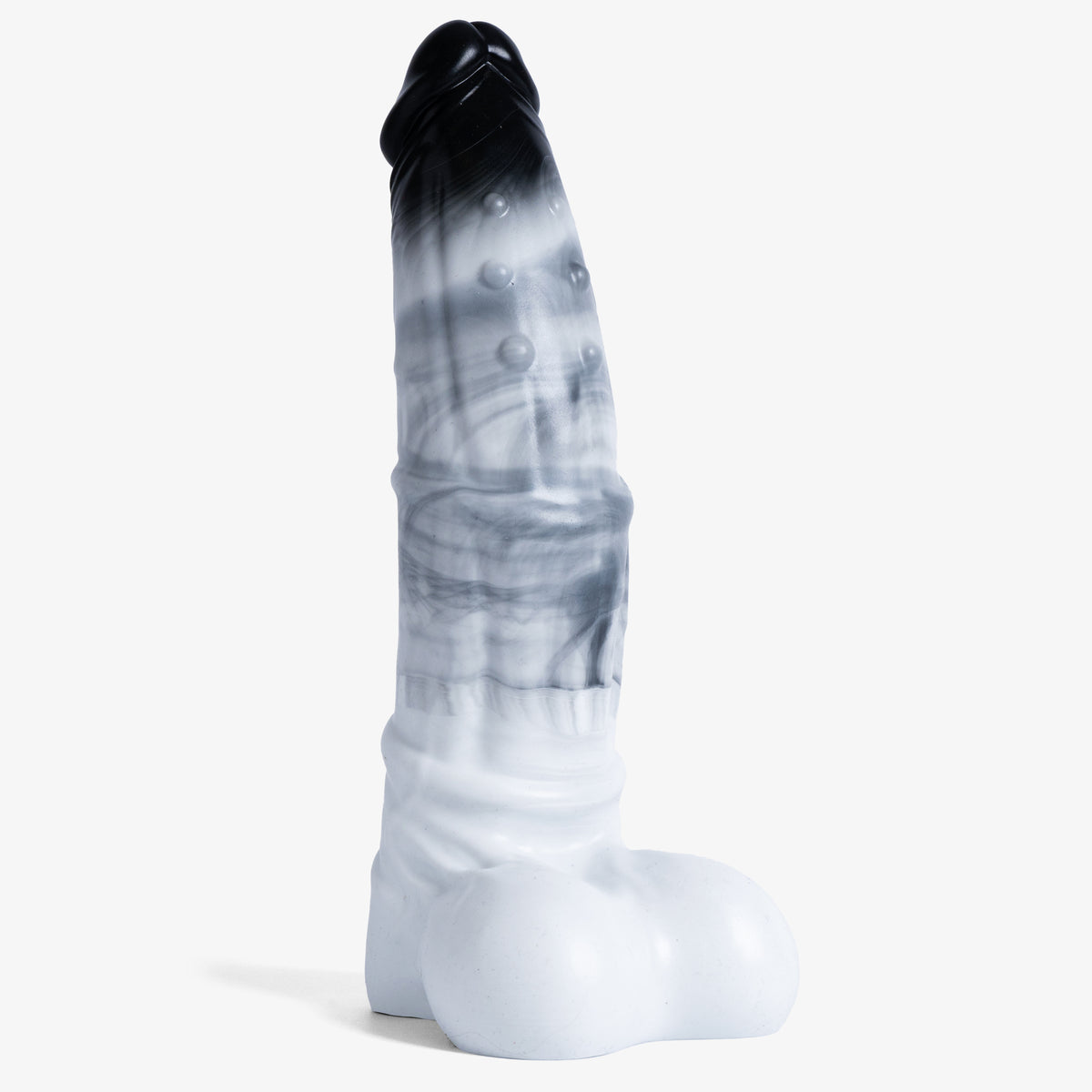 Sinnovator Centaur Dildo - Medium Size - Medium Firmness - Ready Made - Almost Perfect, front view, platinum-cure silicone dildo
