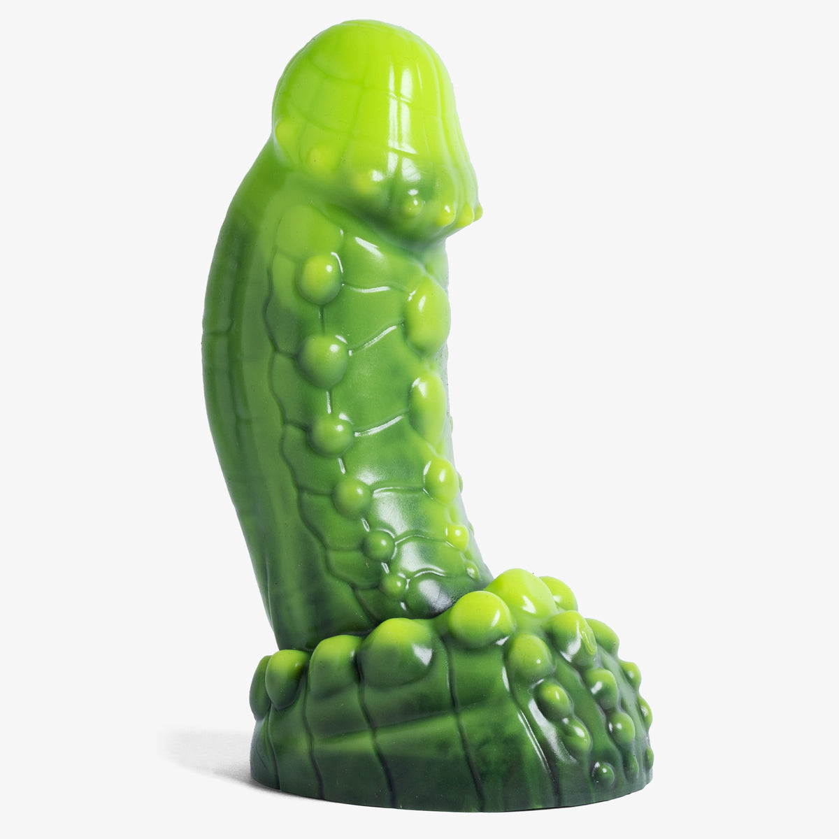 Goblin II Dildo - Small Size - Super Soft Firmness - Ready Made, front view, platinum-cure silicone dildo