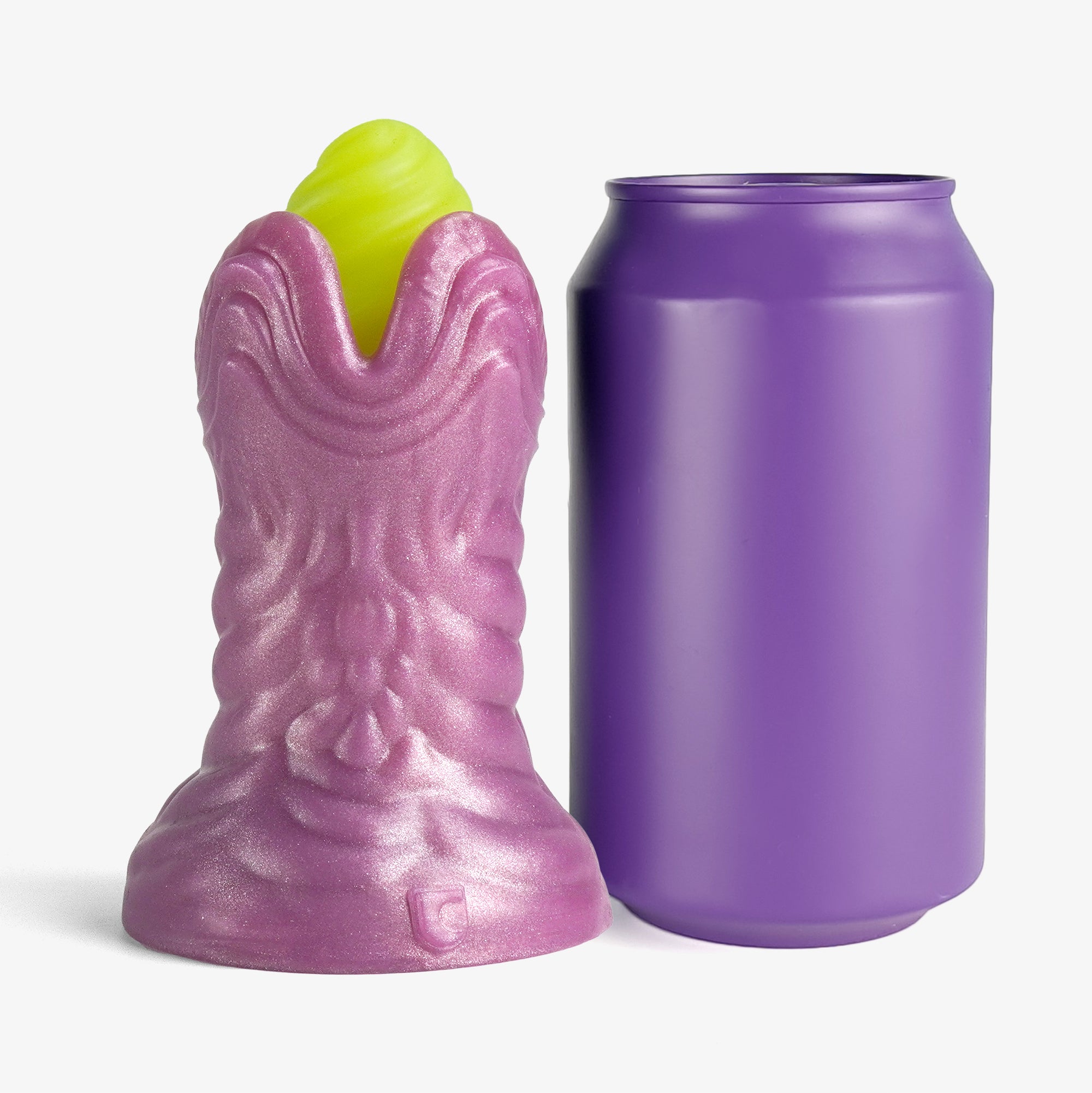 The alien ovipositor ii size comparison next to 330ml can.