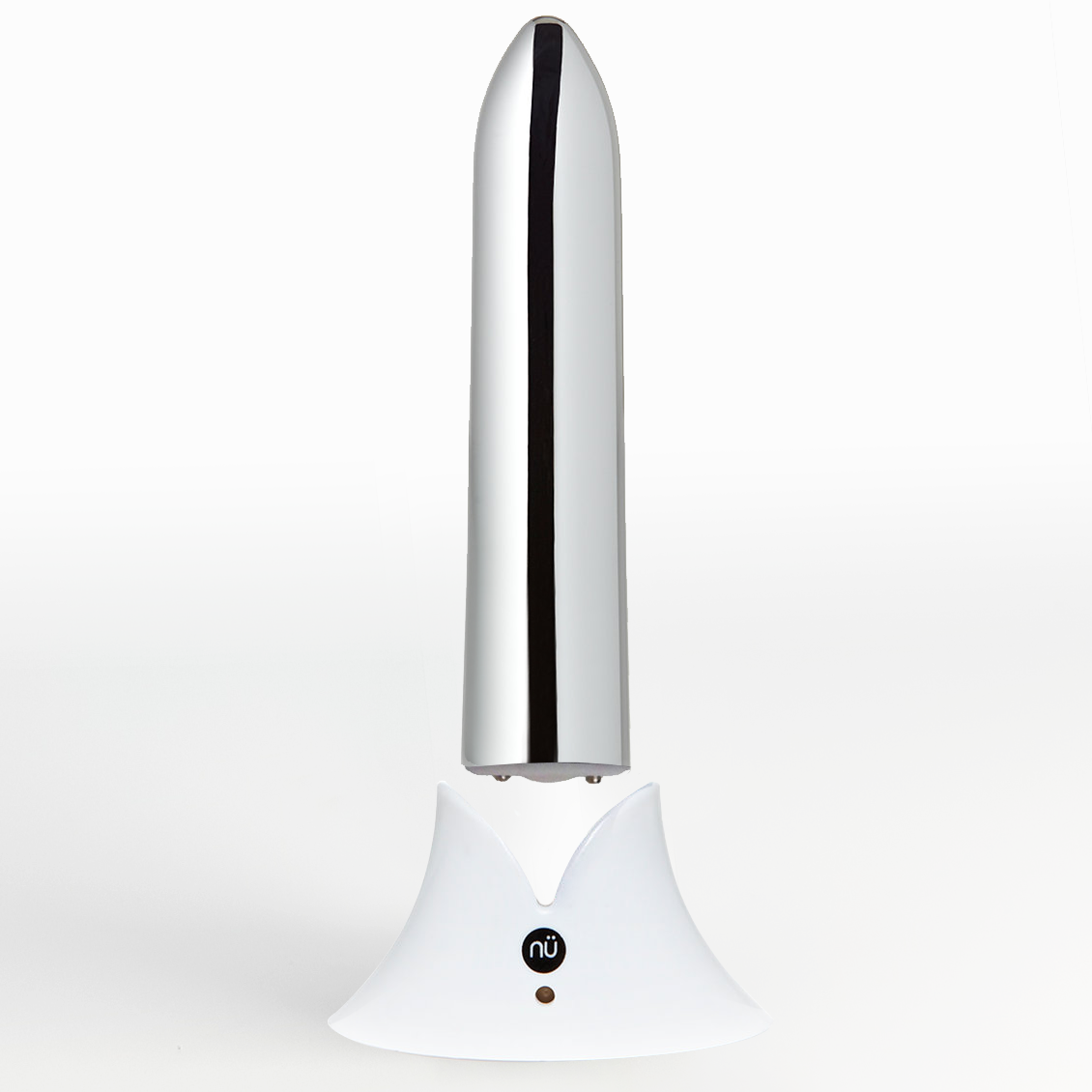 The nu sensuelle point 20 function bullet front out of charger.
