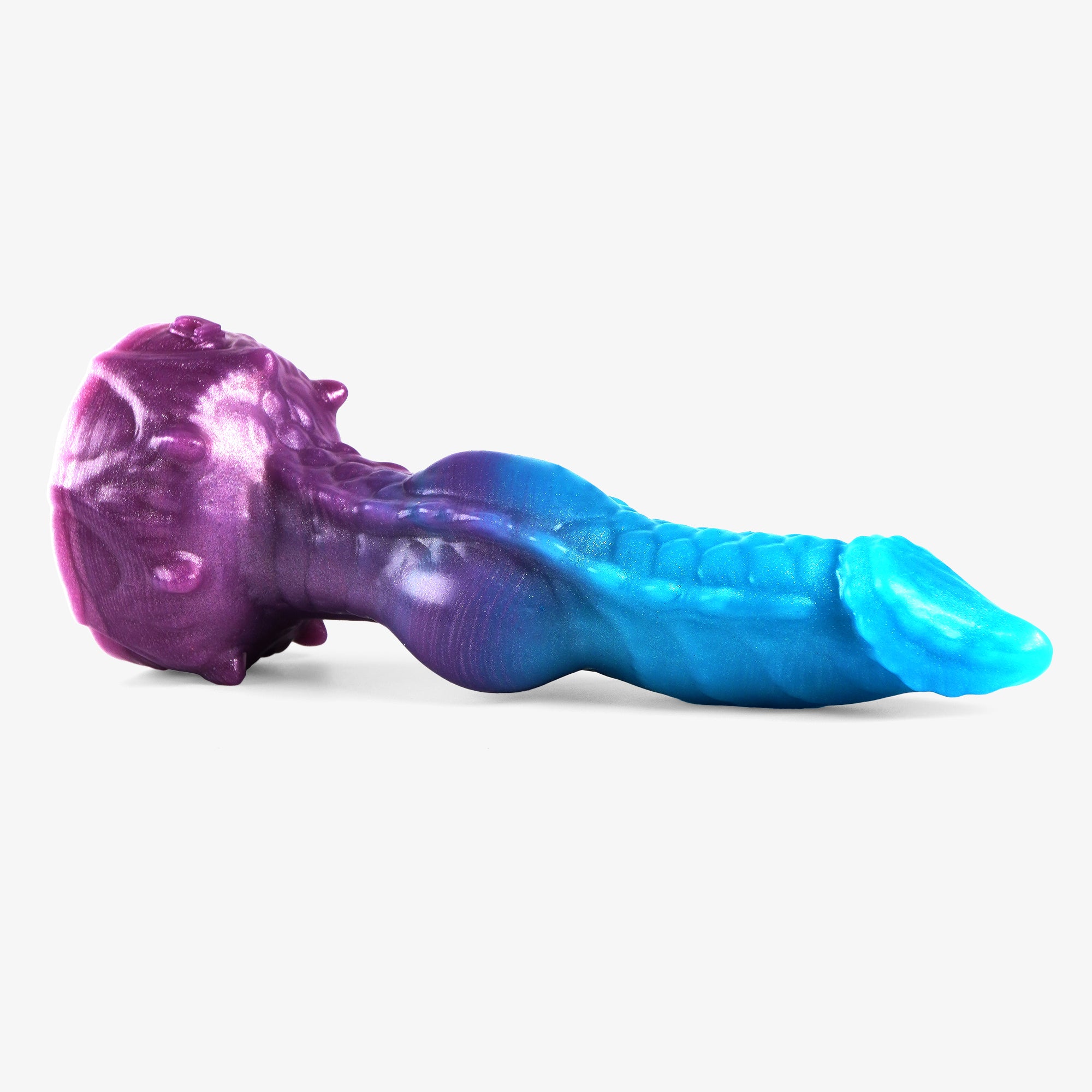 The dragon: knot ii dildo laying down.