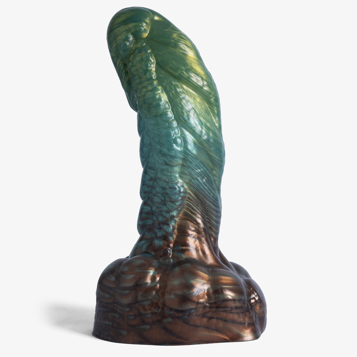 The Golem Dildo, angled view, second shot, platinum-cure silicone dildo