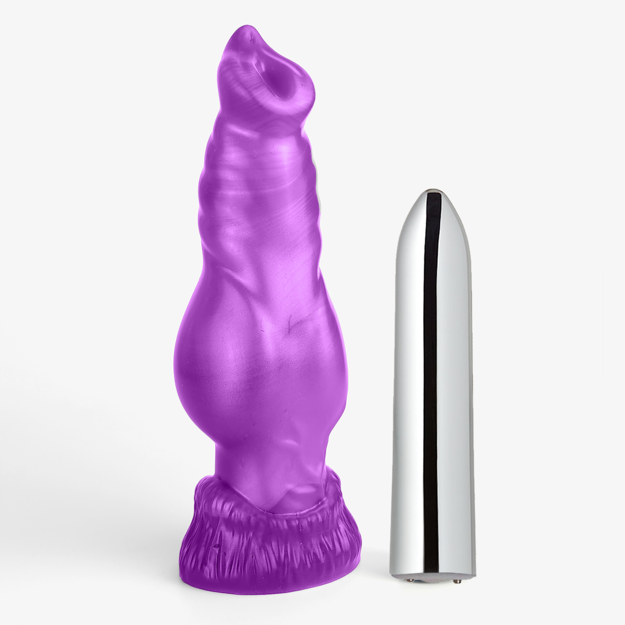 The Knot Bullet Sleeve Dog Dildo from Uncover Creations 