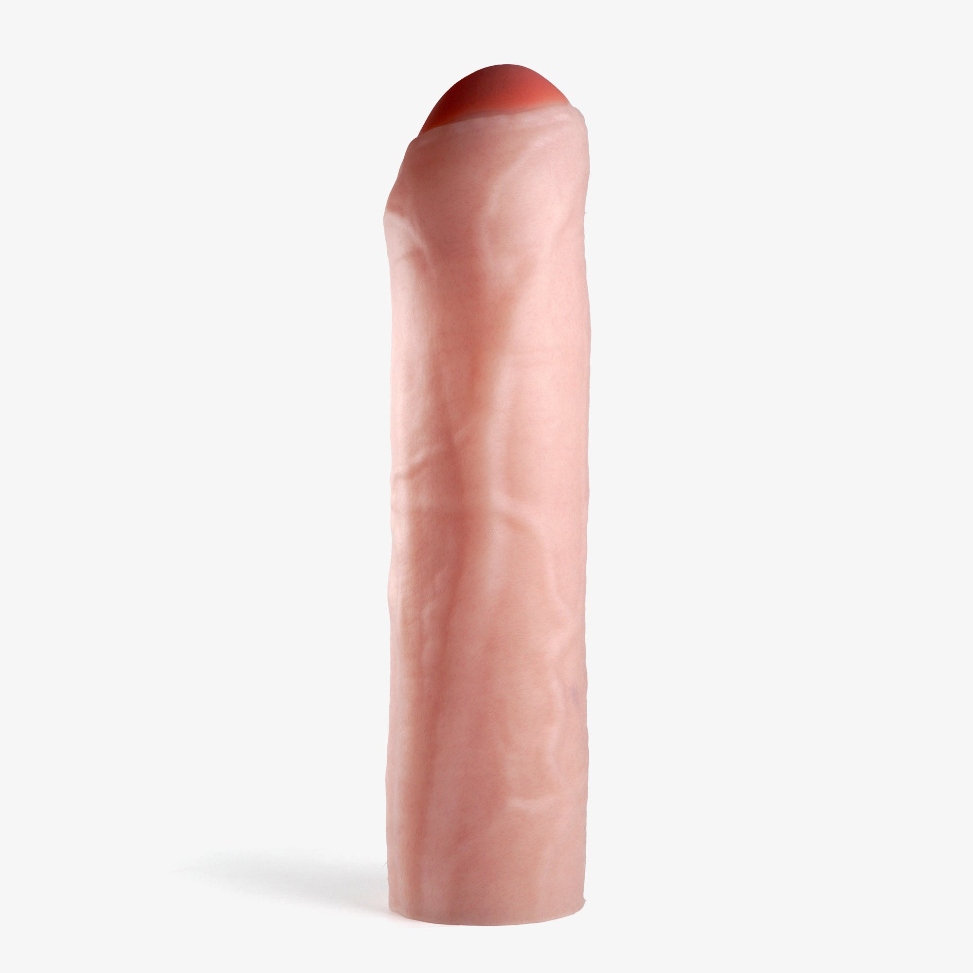 The made to measure uncut penis extender front angle.