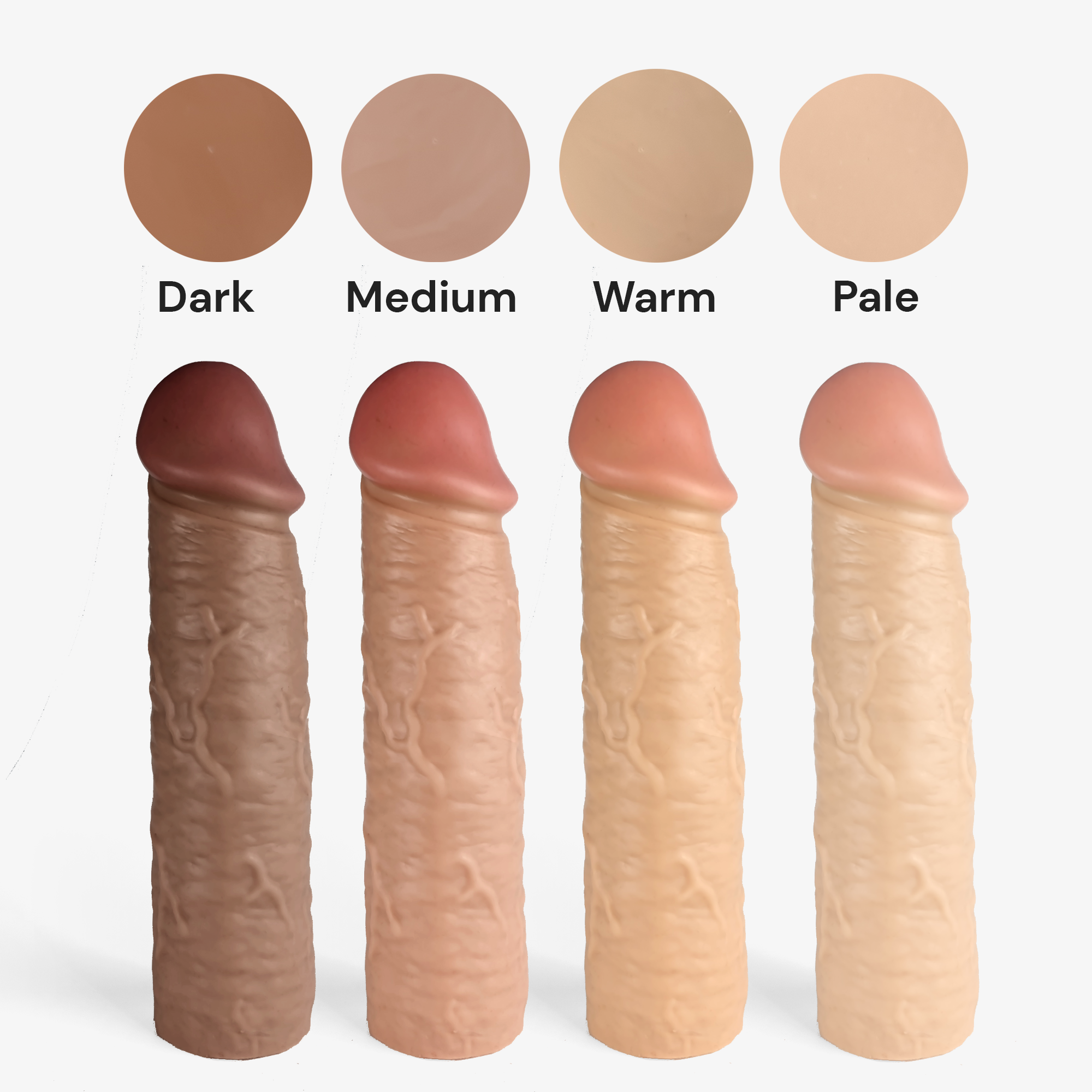 The made to measure og penis extender colour comparison.