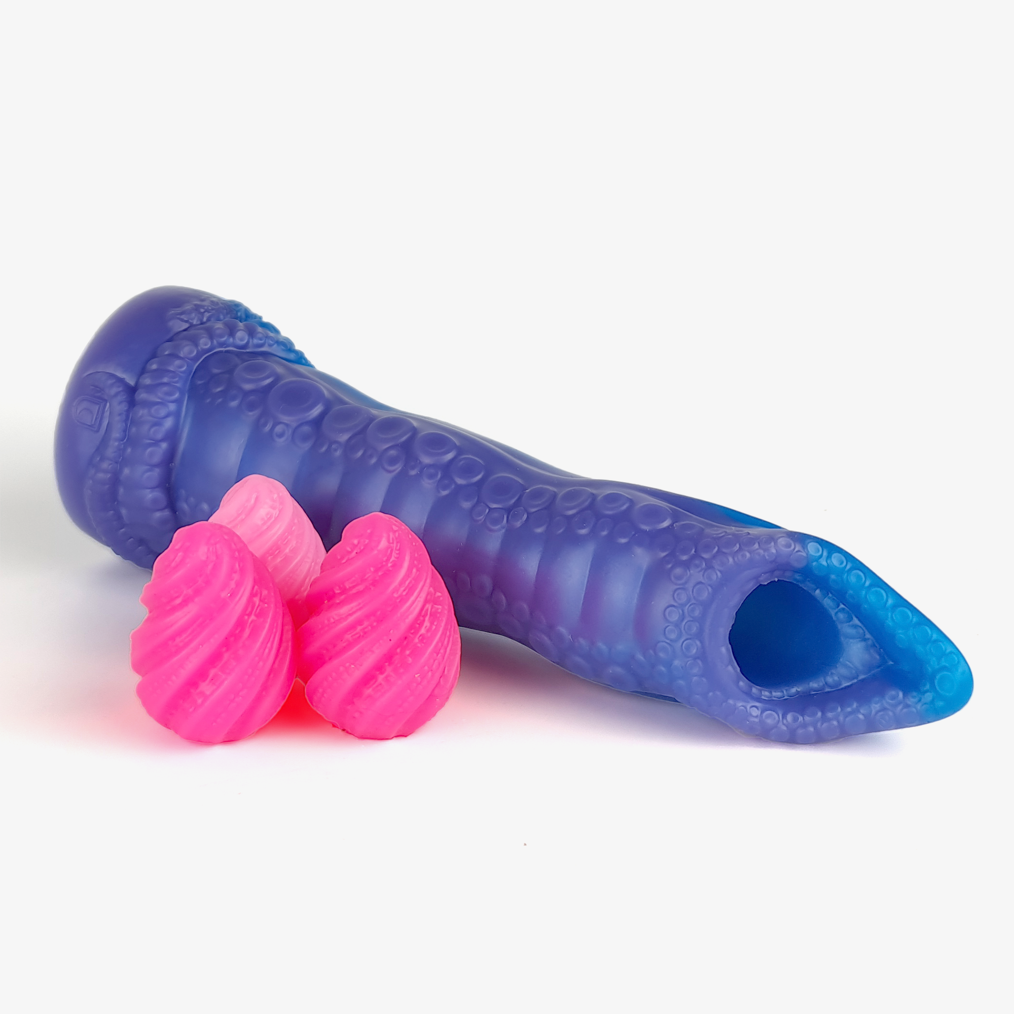 The tentacle ovipositor laying down with eggs.