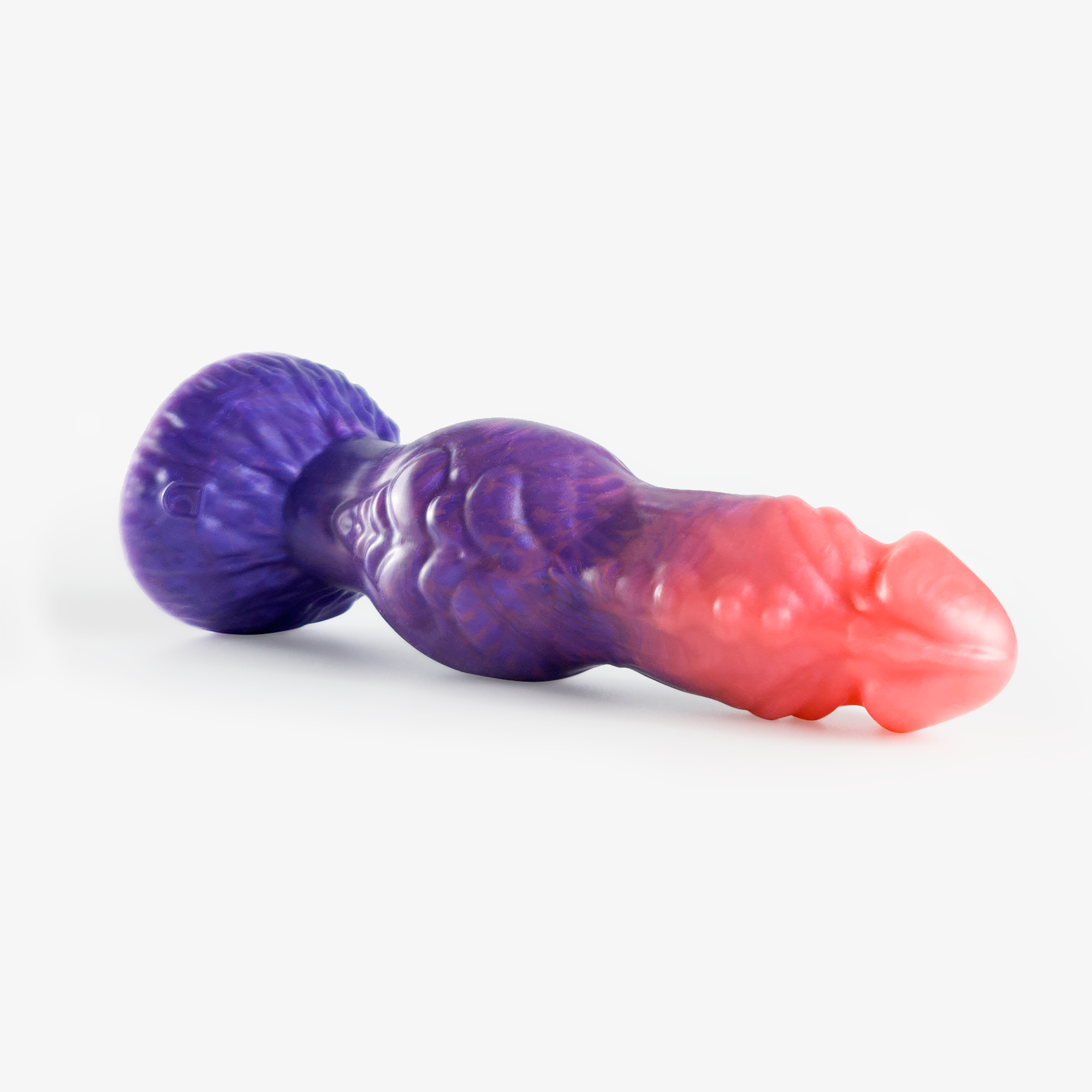 The werewolf dildo laying down.