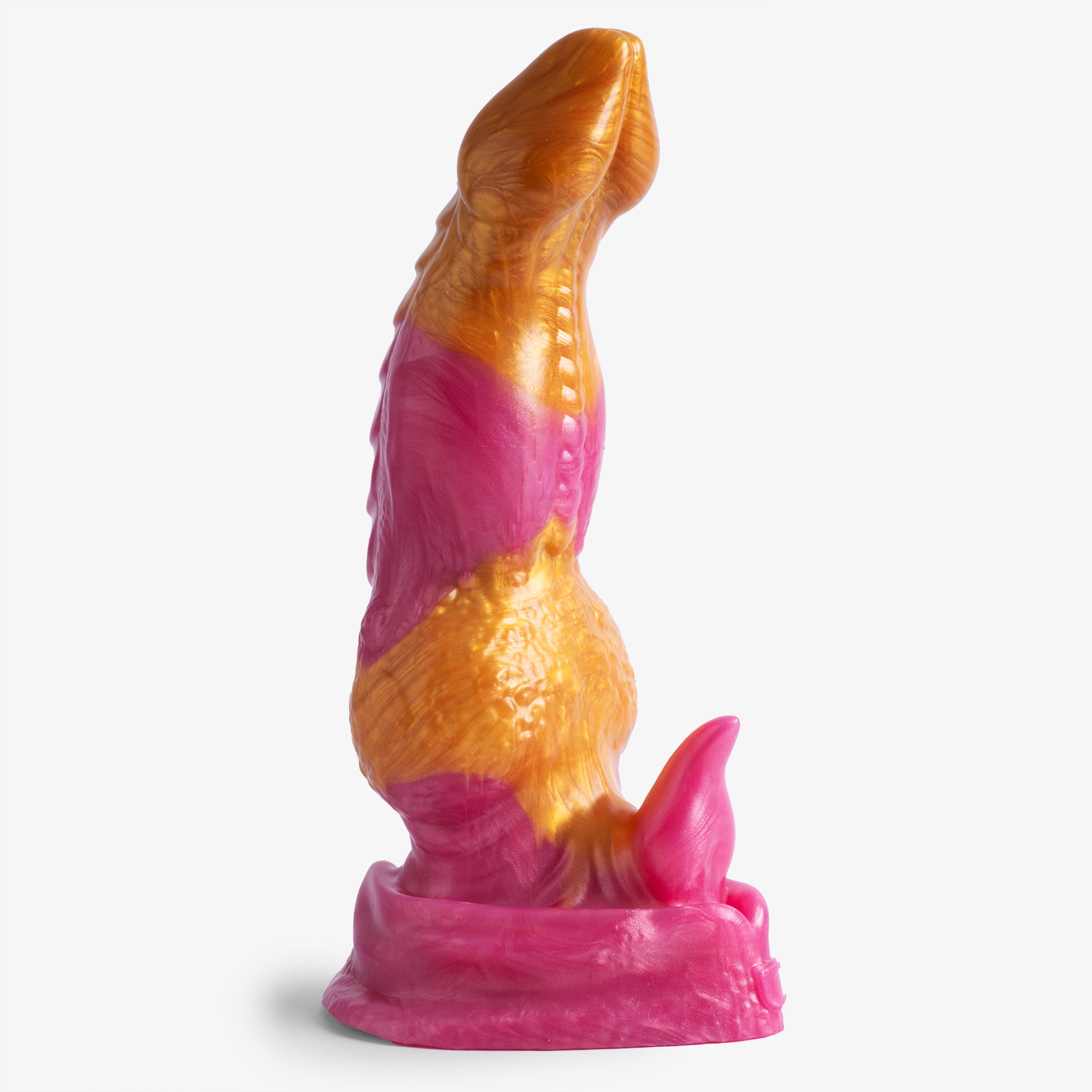 Le Dragon: Dildo Nœud IV - Taille Moyenne - Fermeté Super Douce - Prêt à l'emploi