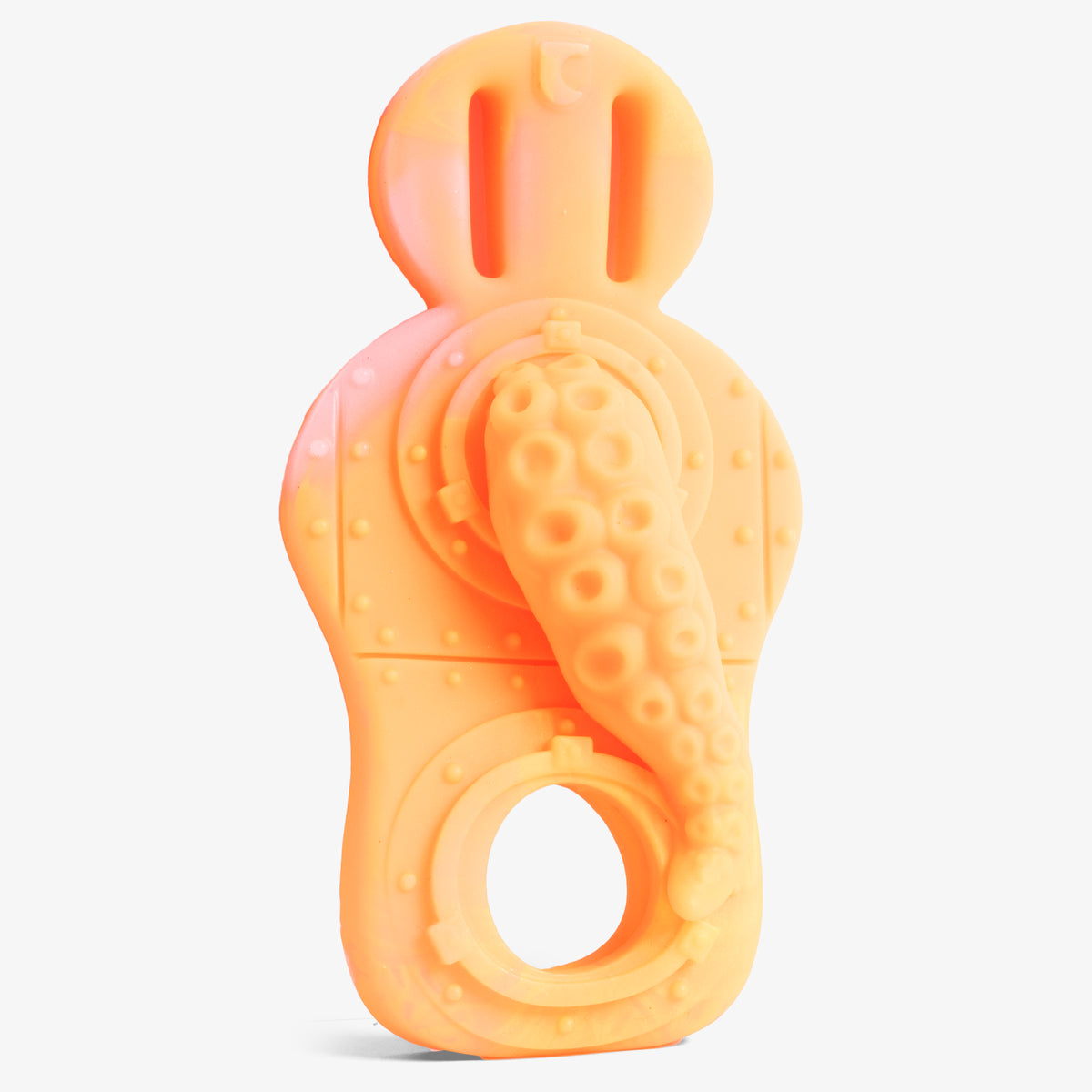 The Tentacle Grinder IV Cock Ring - Squishy Soft Firmness - Ready Made - Almost Perfect - Silky, front view, platinum-cure silicone cock ring