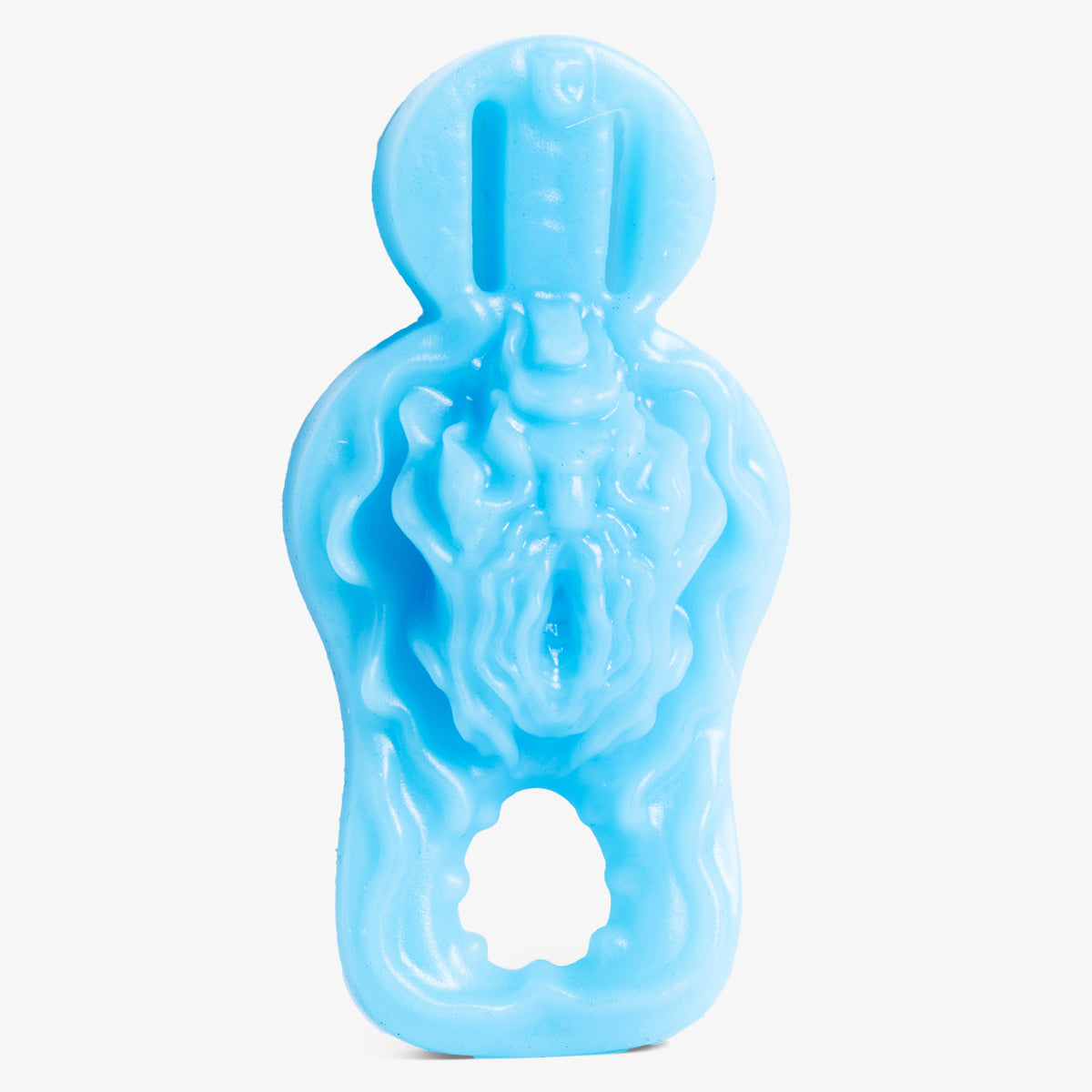 The Synstyl Grinder Cock Ring - Super Soft Firmness - Ready Made - Almost Perfect, front view, platinum-cure silicone dildo
