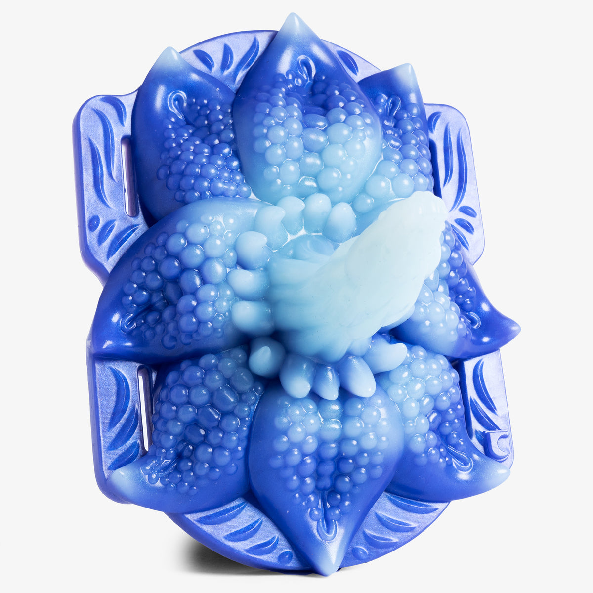 The Petal Grinder - Medium Firmness - Ready Made, front view, platinum-cure silicone grinder