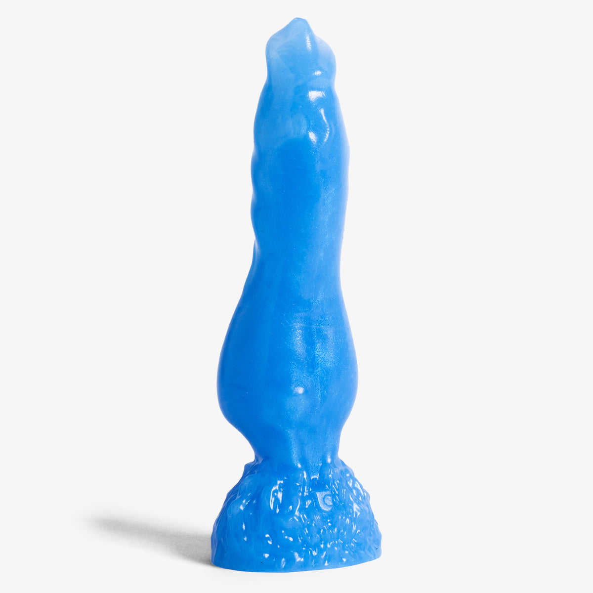 The Knot II Dildo - X Small Size - Super Soft Firmness - Ready Made, front view, platinum-cure silicone dildo