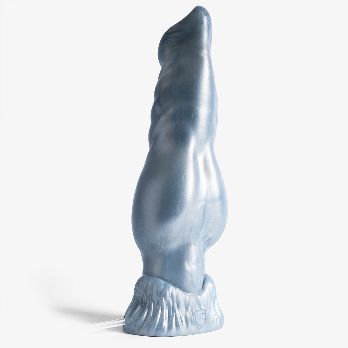 The Knot - X Large Size - Super Soft Firmness - Ready Made - Cum Tube - Almost Perfect, front view, platinum-cure silicone dildo