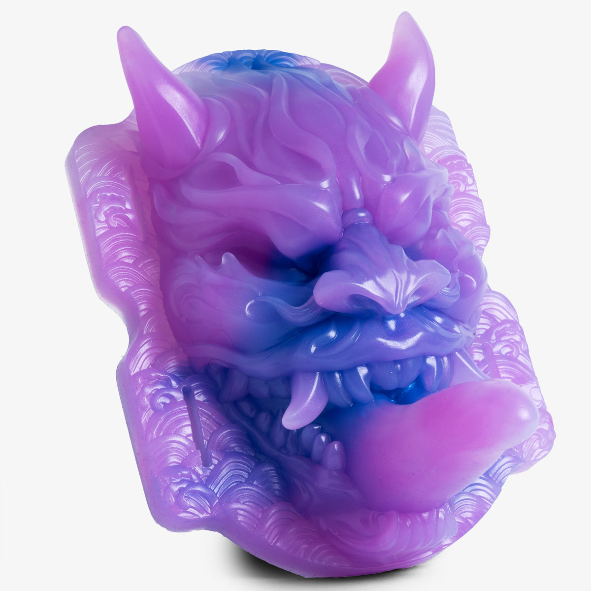 The Dragon Oni Grinder - Medium Firmness - Ready Made, front view, platinum-cure silicone grinder
