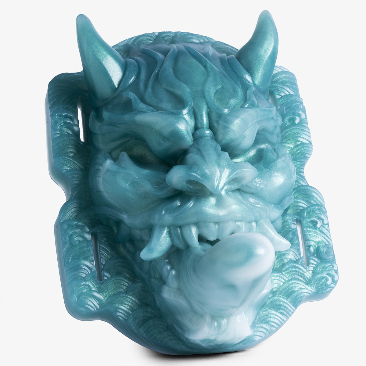 The Dragon Oni Grinder - Medium Firmness - Ready Made, front view, platinum-cure silicone grinder