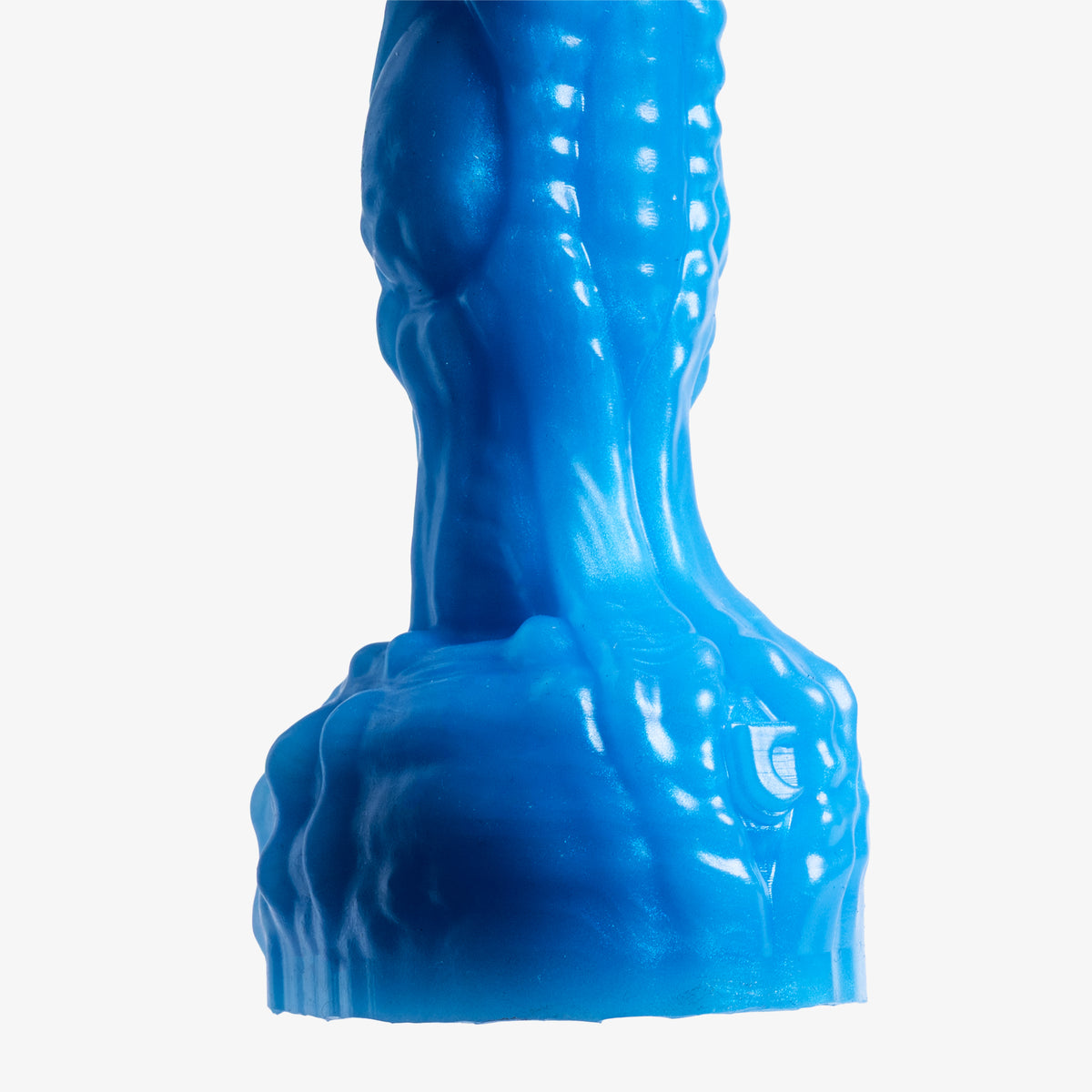 The Alien II Dildo - Small Size - Super Soft Firmness - Ready Made - Almost Perfect, back view, platinum-cure silicone dildo