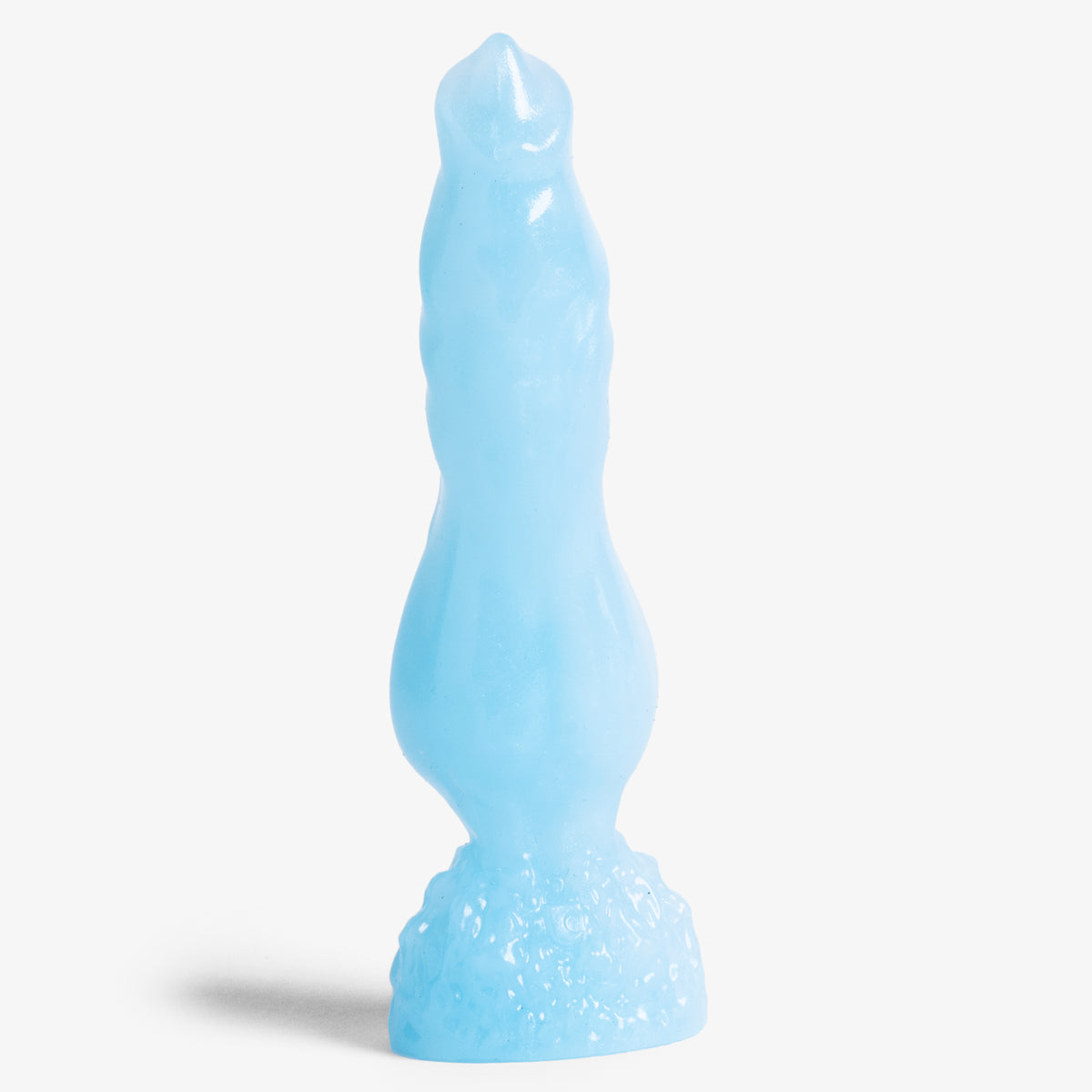 The Knot II Dildo - X Small Size - Super Soft Firmness - Ready Made, front view, platinum-cure silicone dildo