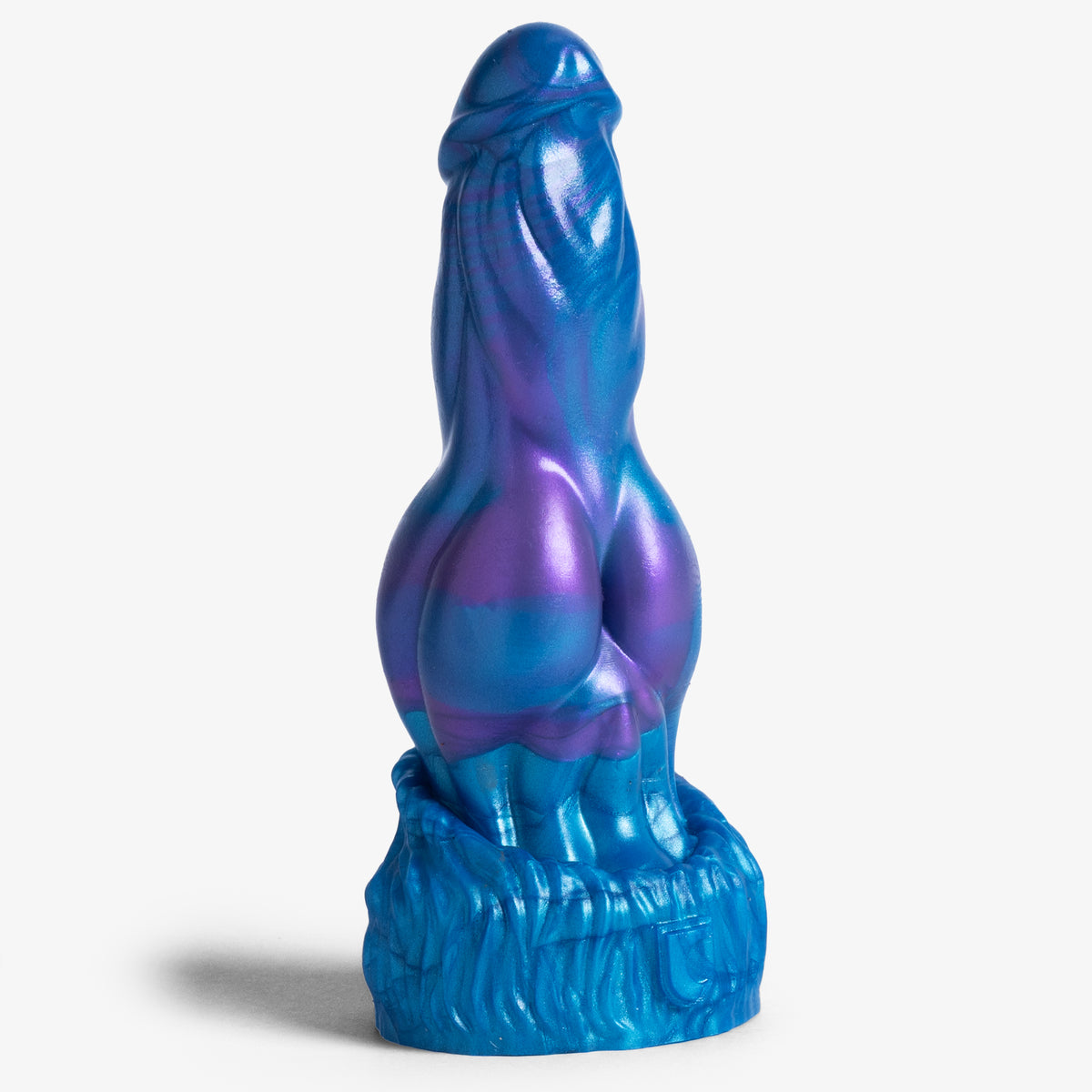 The Knot III Dildo - X Small Size - Super Soft Firmness - Ready Made - Almost Perfect, front view, platinum-cure silicone dildo