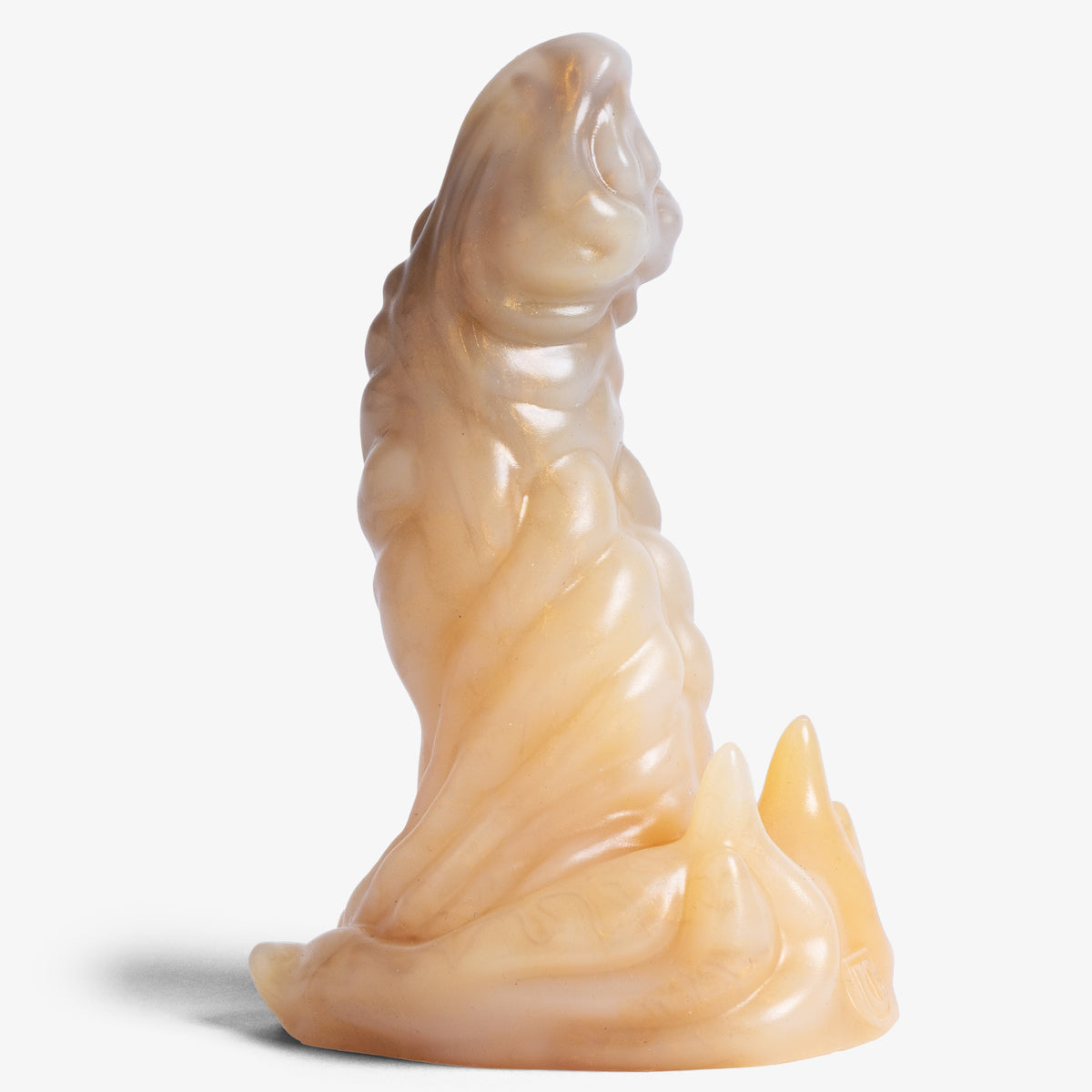 The Arbora - X Small Size - Super Soft Firmness - Ready Made, side angle view, platinum-cure silicone dildo