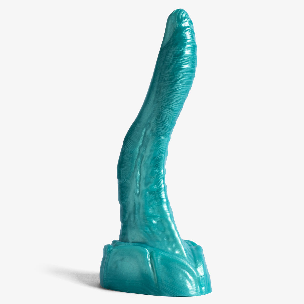 The Dragon II - Small Size - Super Soft Firmness - Ready Made, front view, platinum-cure silicone dildo