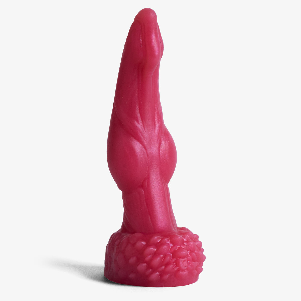 The Dragon Knot - X Small Size - Super Soft Firmness - Ready Made, front view, platinum-cure silicone dildo