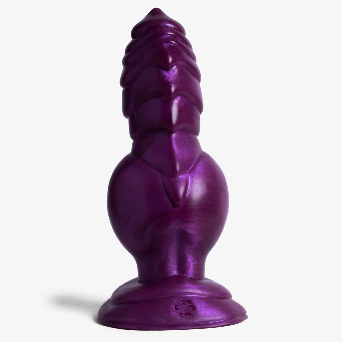 Sinnovator Warrior Dragon Dildo - Medium Size - Super Soft Firmness - Ready Made - Almost Perfect, front view, platinum-cure silicone dildo